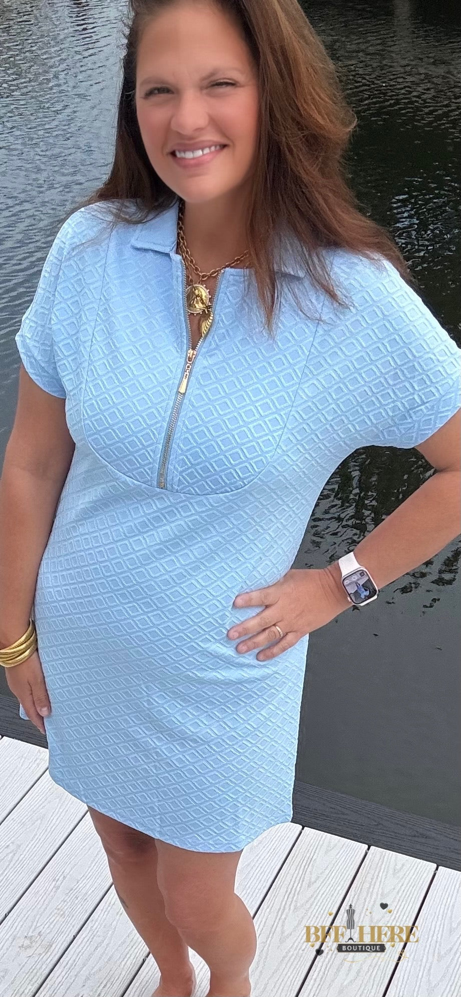 Ezra Textured Zipper Dress by Jess Lea / Choice of Color - BFF Here