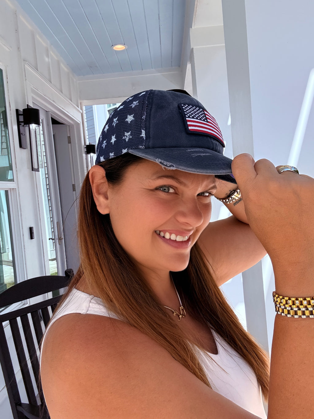 American Flag Trucker Hat by Judson & Co. (ARRAY) — Ships 2-3 weeks - BFF Here