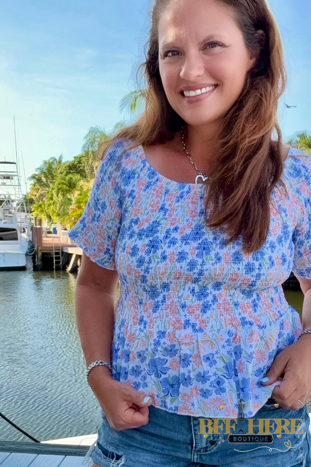 Essie Smocked Top / Choice of Color by Blakeley - BFF Here