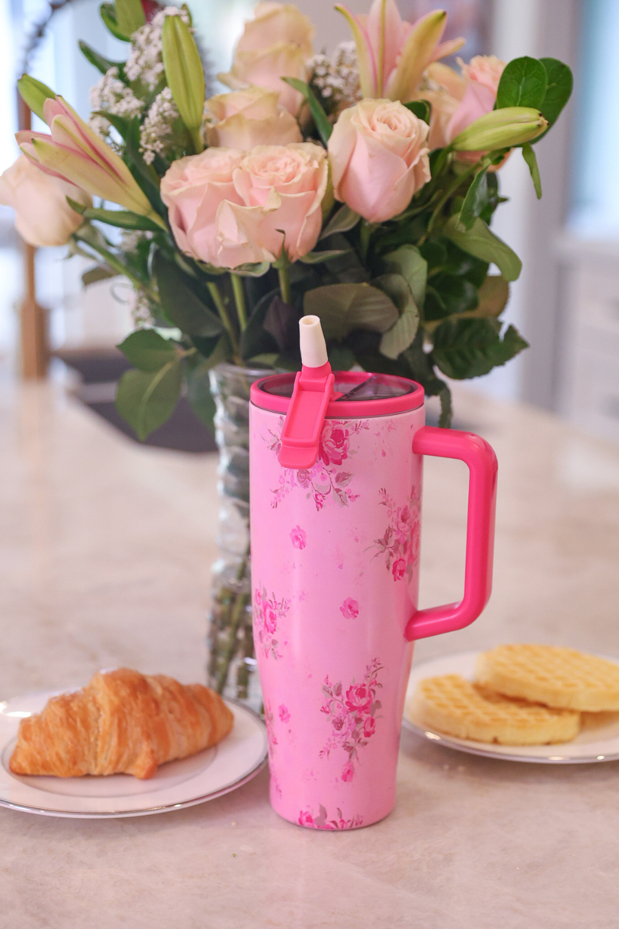 PREORDER: Blushing Blooms Sleek Tumbler by Jess Lea (ETA January)