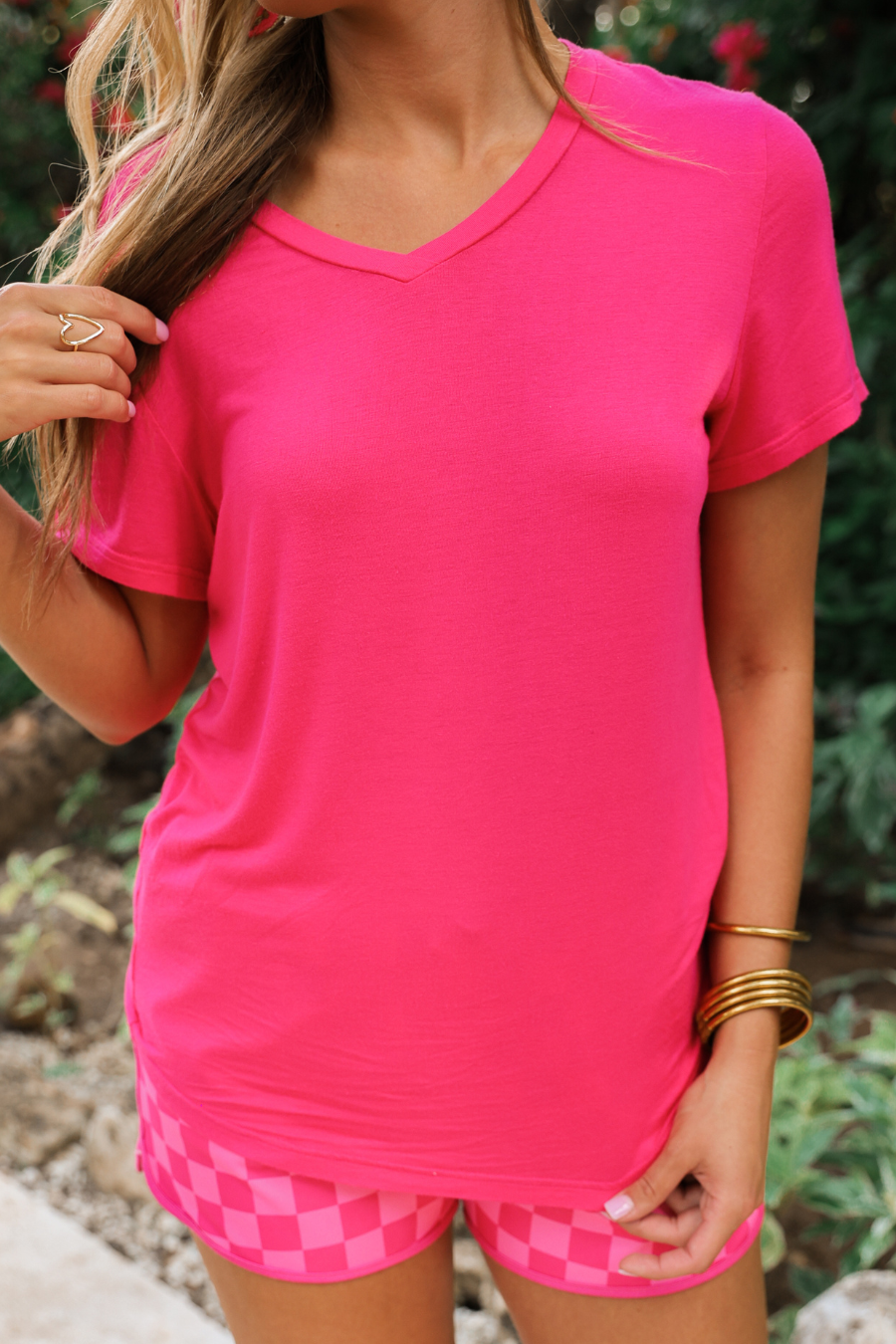 PREORDER- Jess Lea Basic Tee / Hot Pink by Jess Lea - BFF Here