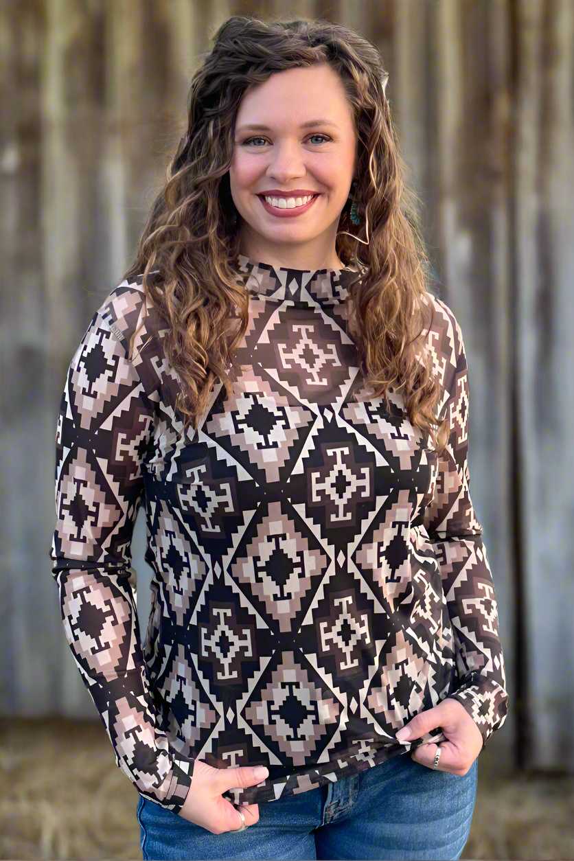 Back To Tulsa Mesh Top by Sterling Kreek - BFF Here