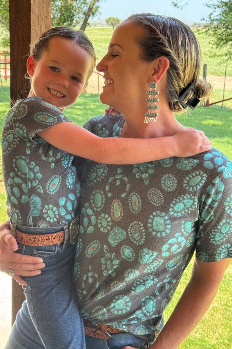 Forever In Turquoise Crew Neck Tee by Sterling Kreek - BFF Here