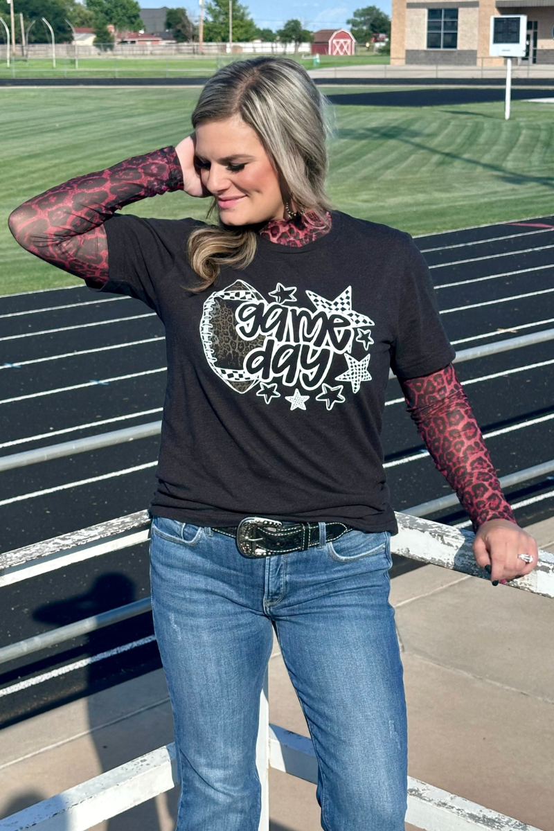 Sideline Spirit Maroon Mesh Top by Sterling Kreek - BFF Here