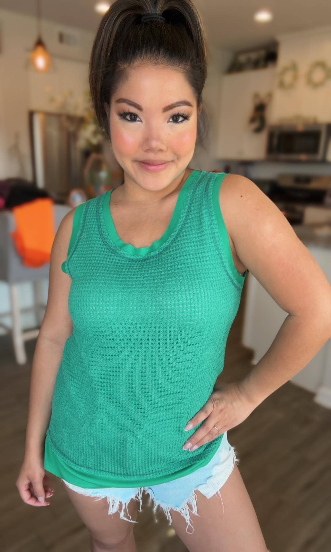 Sydney The Breezy Day Waffle Tank by JadyK - BFF Here