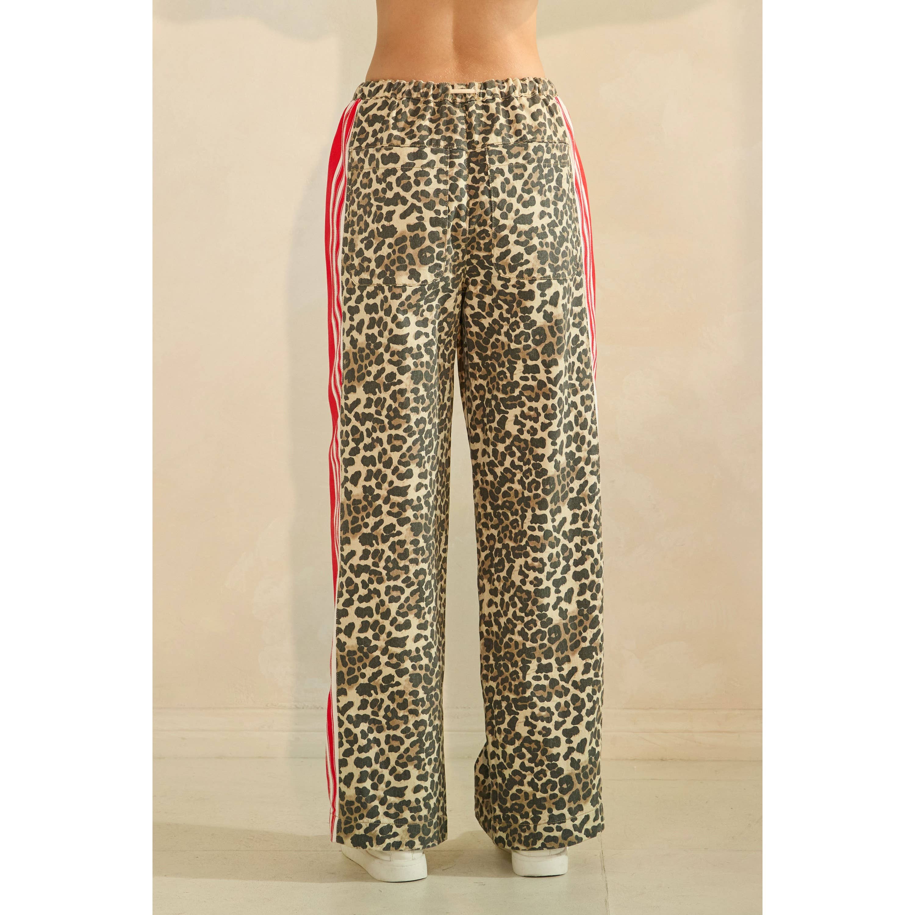 Sport Striped Wide Legged Pants - BFF Here