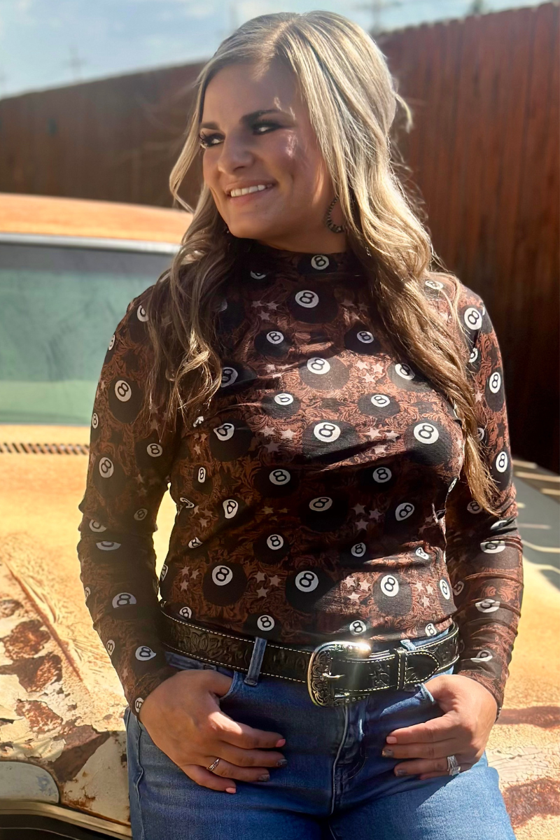 Lucky Shot Mesh Top by Sterling Kreek - BFF Here