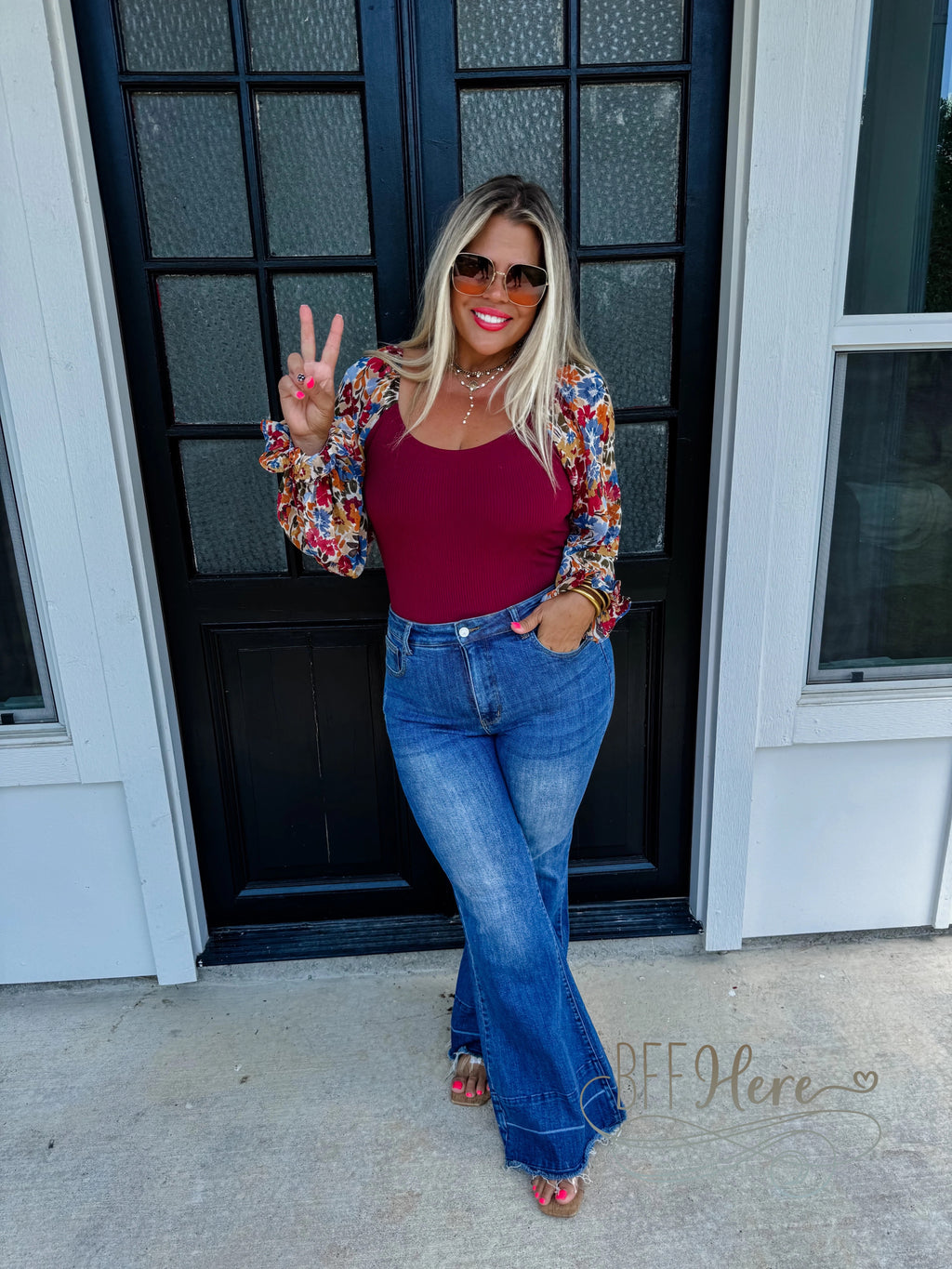 PREORDER: Autumn Blooms Bodysuit by Blakeley (Ships Middle of October) - BFF Here