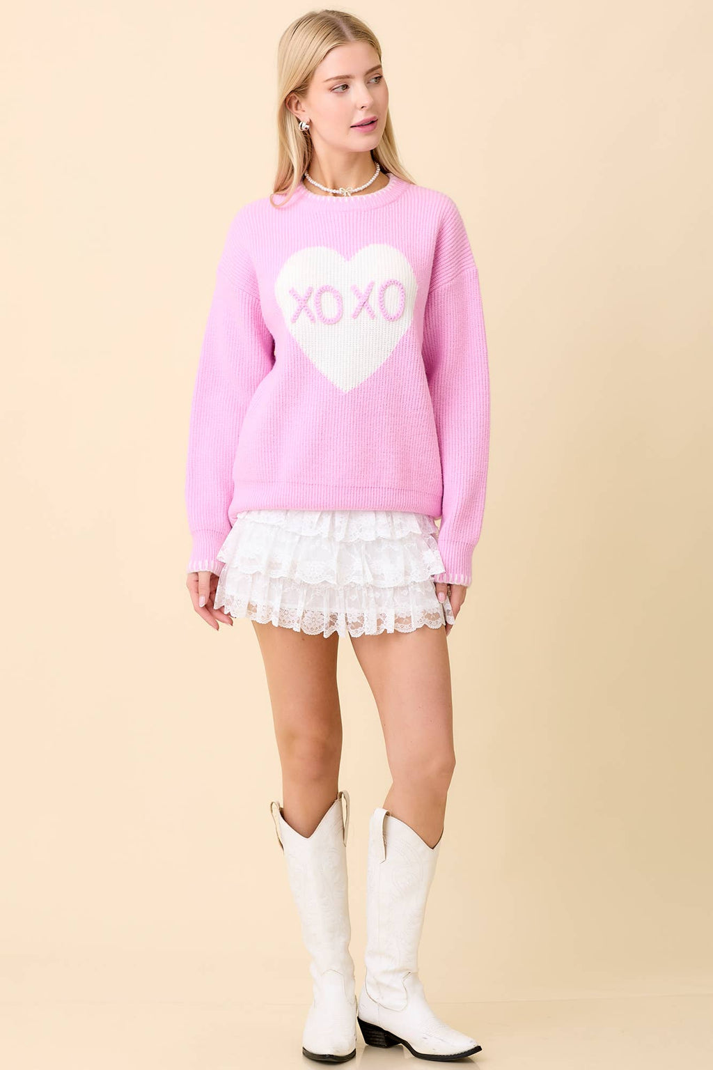 Sweetheart XOXO Sweater - BFF Here