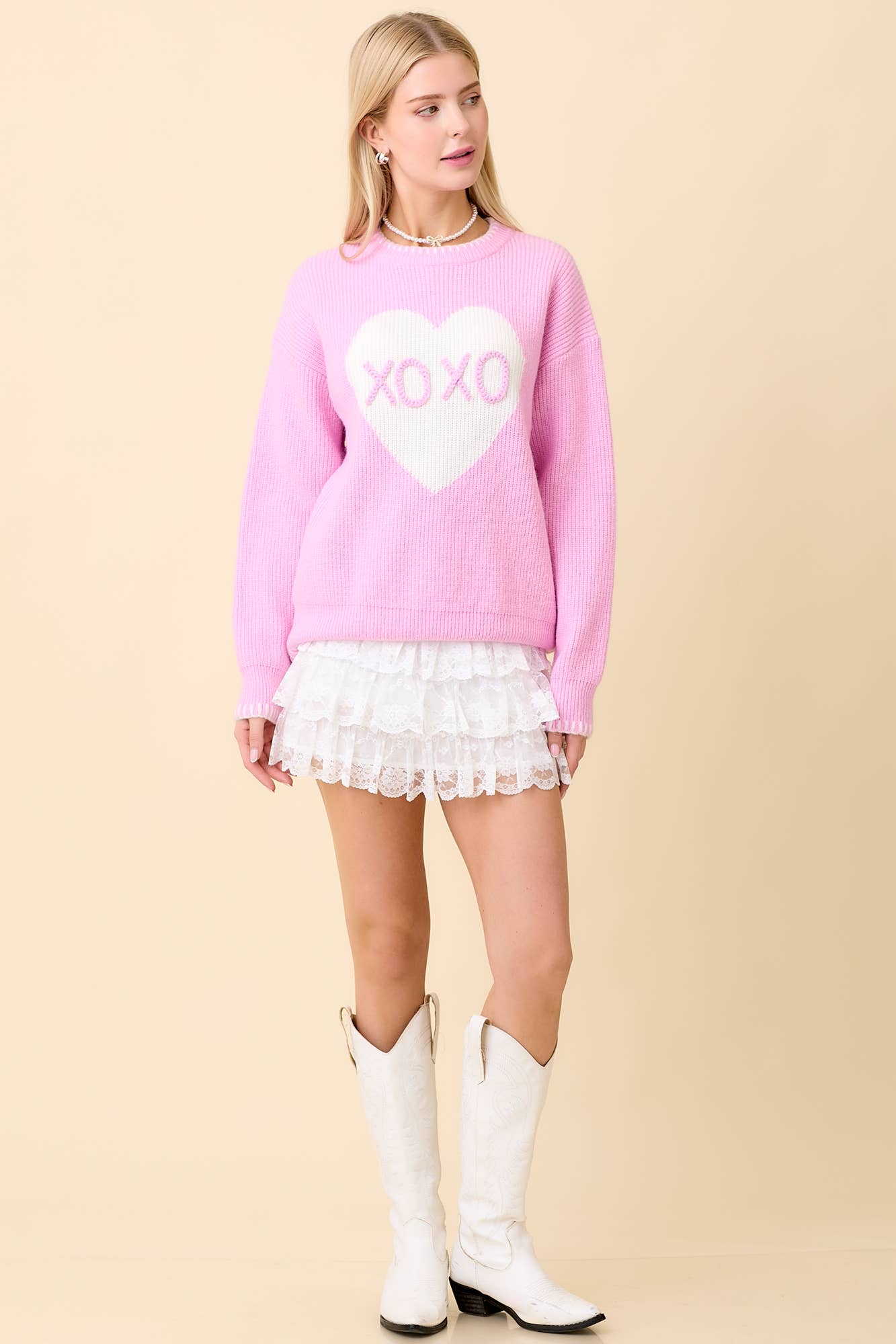 Sweetheart XOXO Sweater - BFF Here