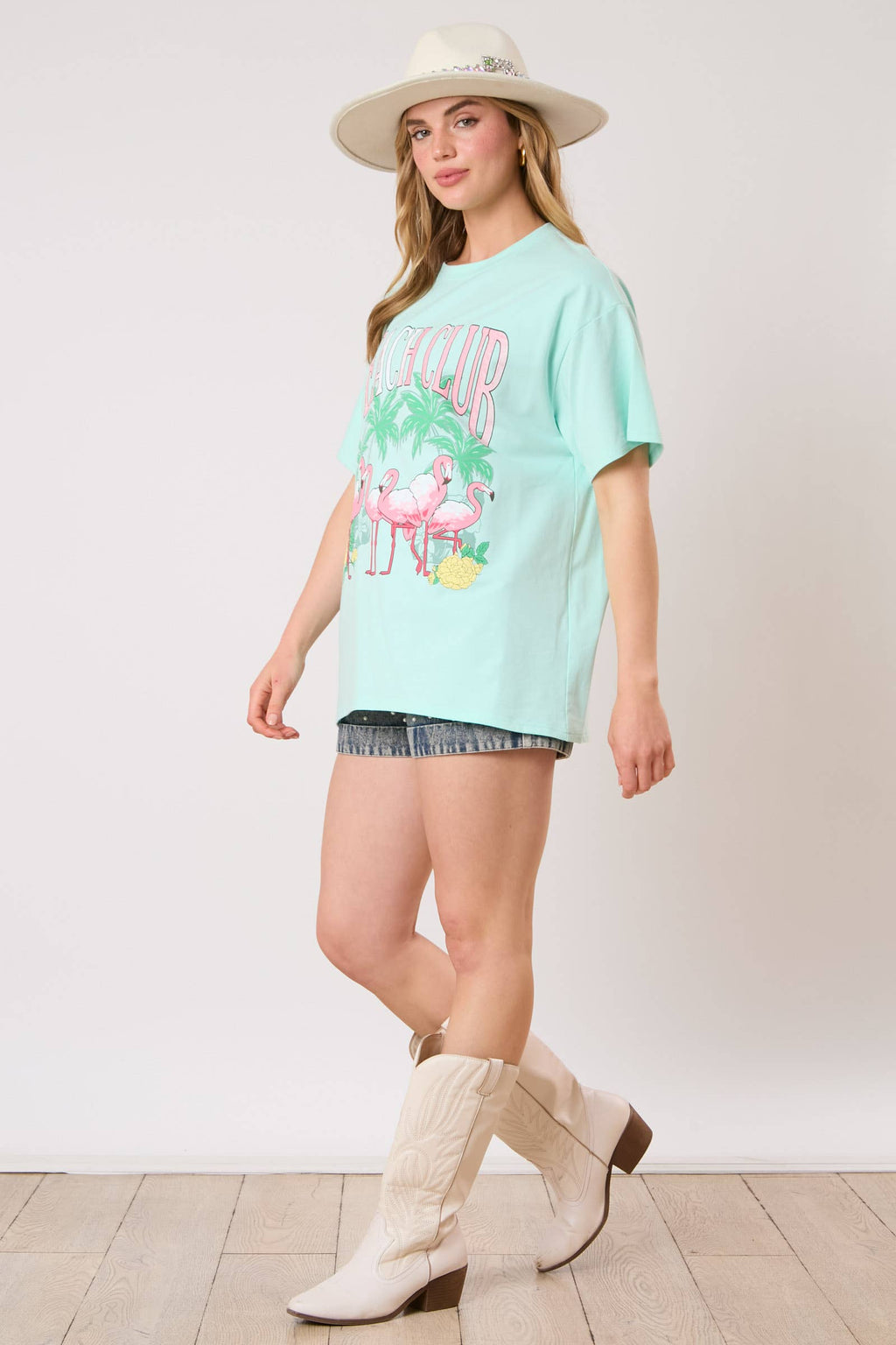 Flamingo Frenzy: Beach Club Tee - BFF Here