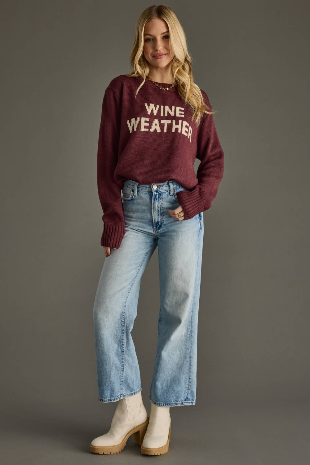 PREORDER: Wine Weather Sweater by Panache (ETA: Late December) - BFF Here