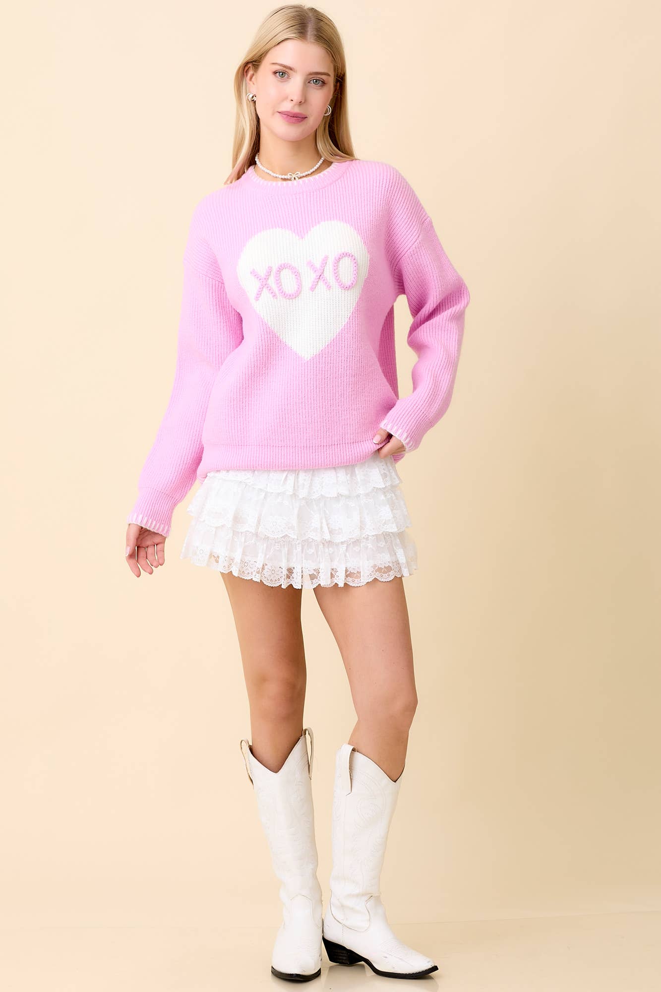 Sweetheart XOXO Sweater - BFF Here