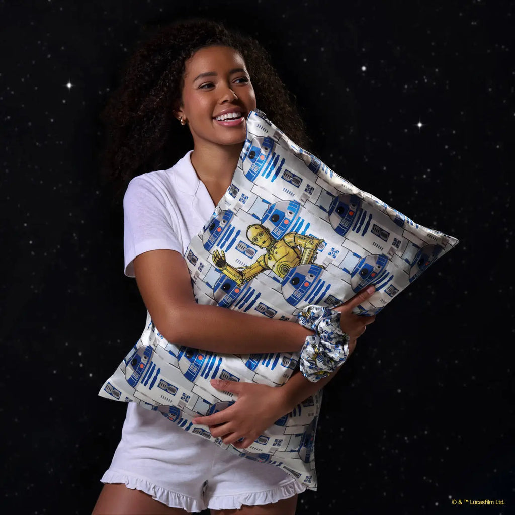 Star Wars™ & Kitsch Satin Pillowcase in R2-D2 & C-3PO (Ships Mid December)