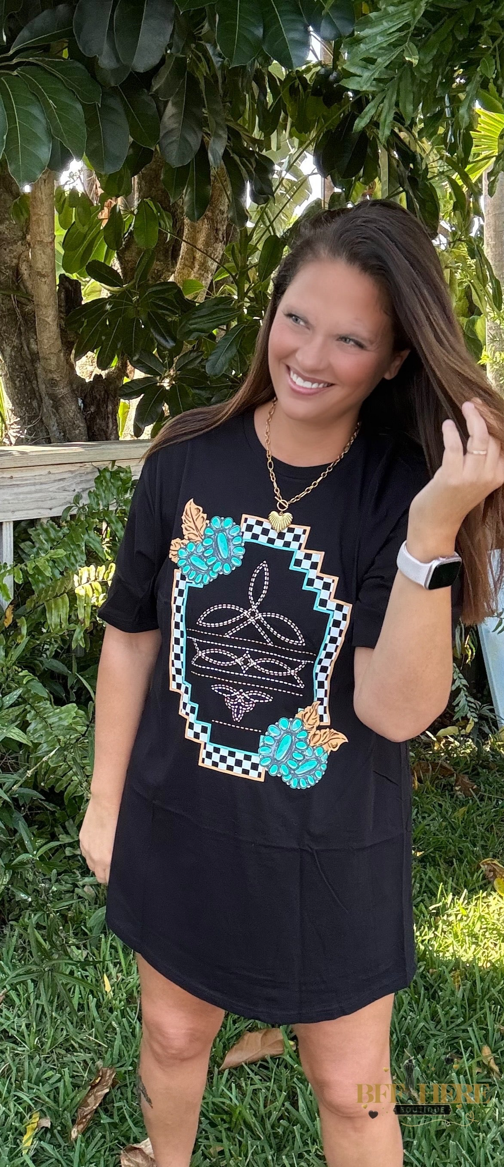 Small Town Big Dreams T-Shirt Dress by Sterling Kreek - BFF Here