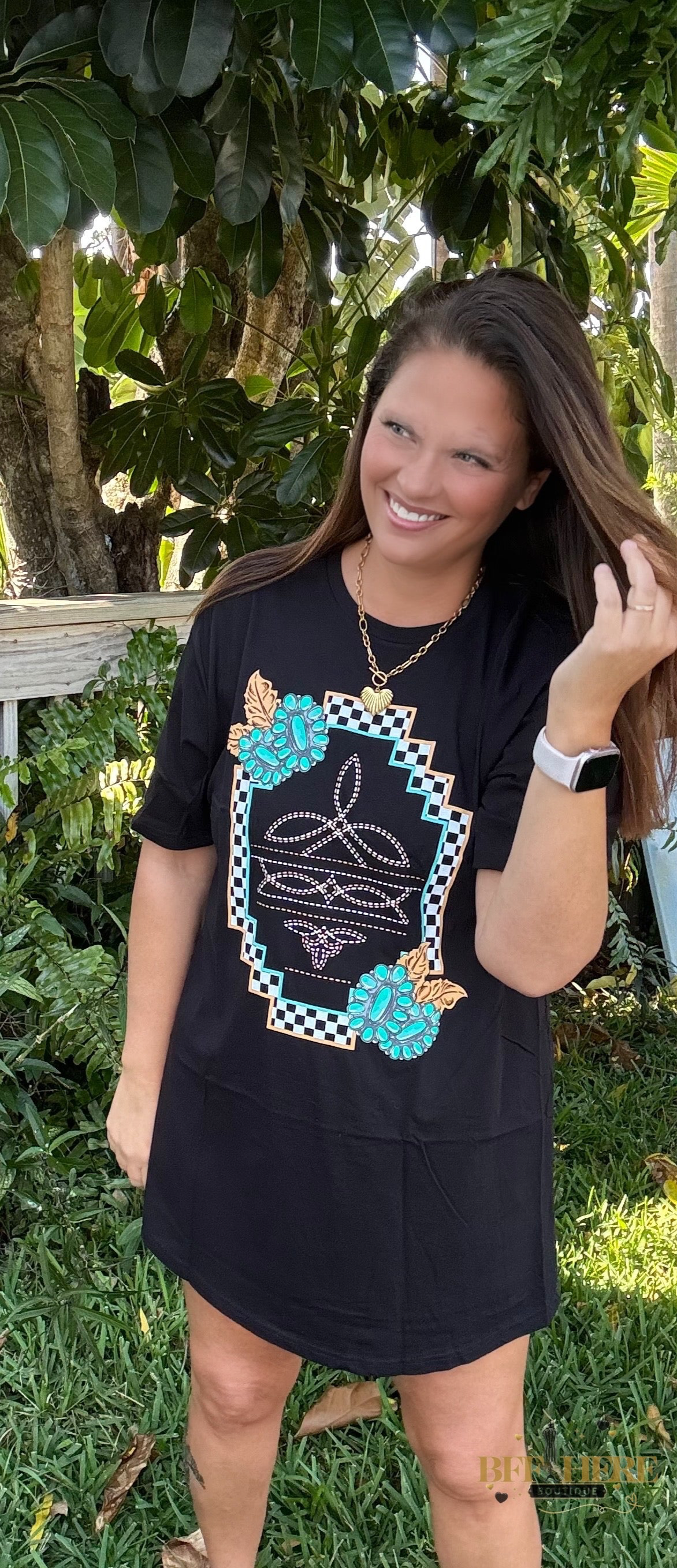 Small Town Big Dreams T-Shirt Dress by Sterling Kreek - BFF Here