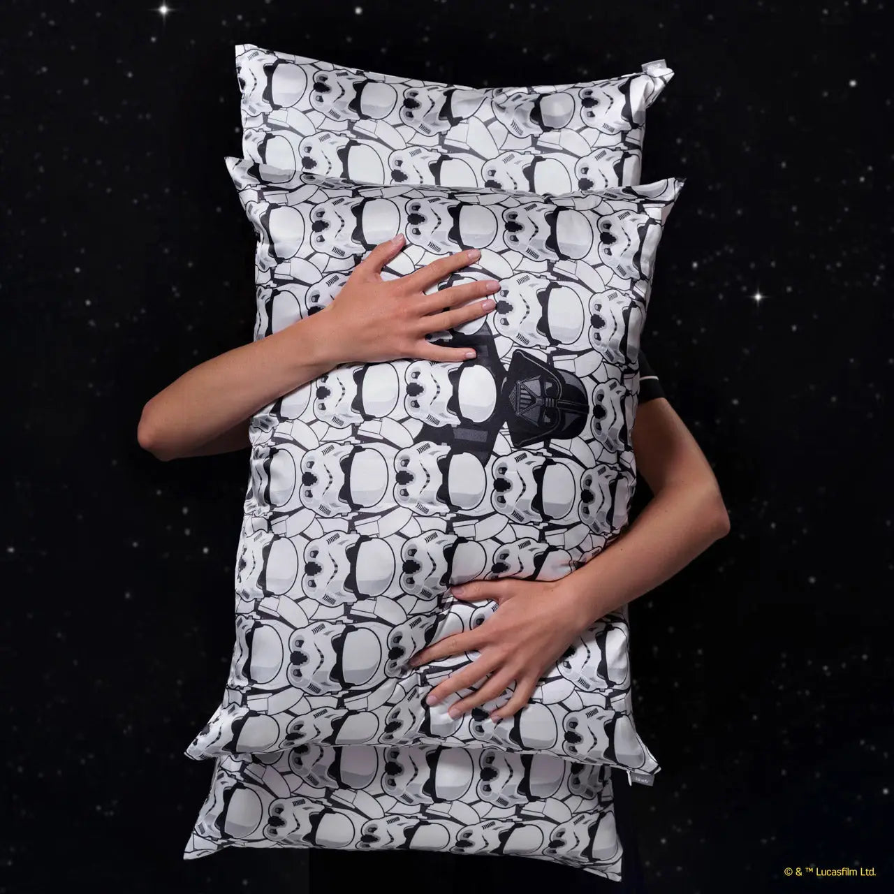 Star Wars™ & Kitsch Satin Pillowcase in Darth Vader & Stormtroopers (Ships Mid December)