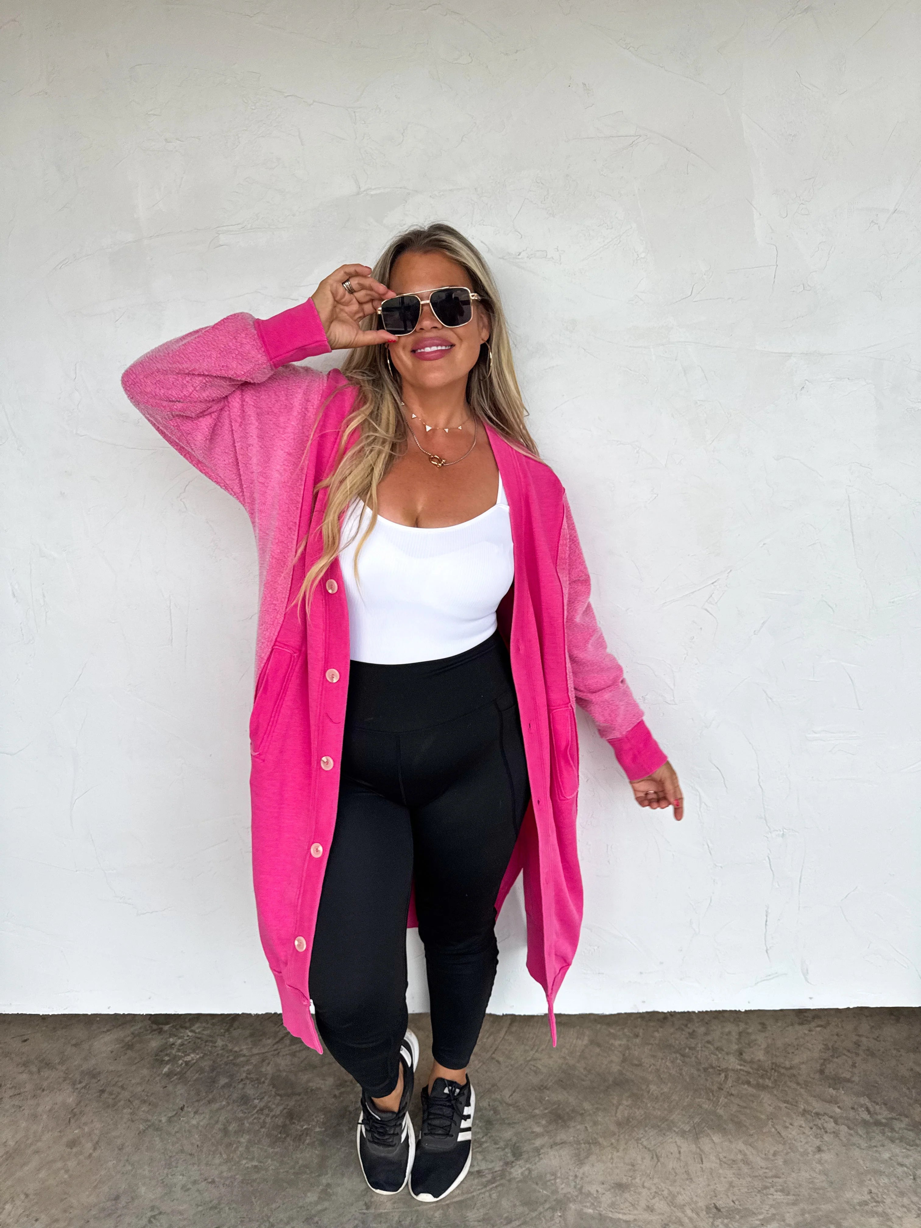 PREORDER: Desi Sweatshirt Cardigan by Blakeley (ETA Late February/ Early March) - BFF Here