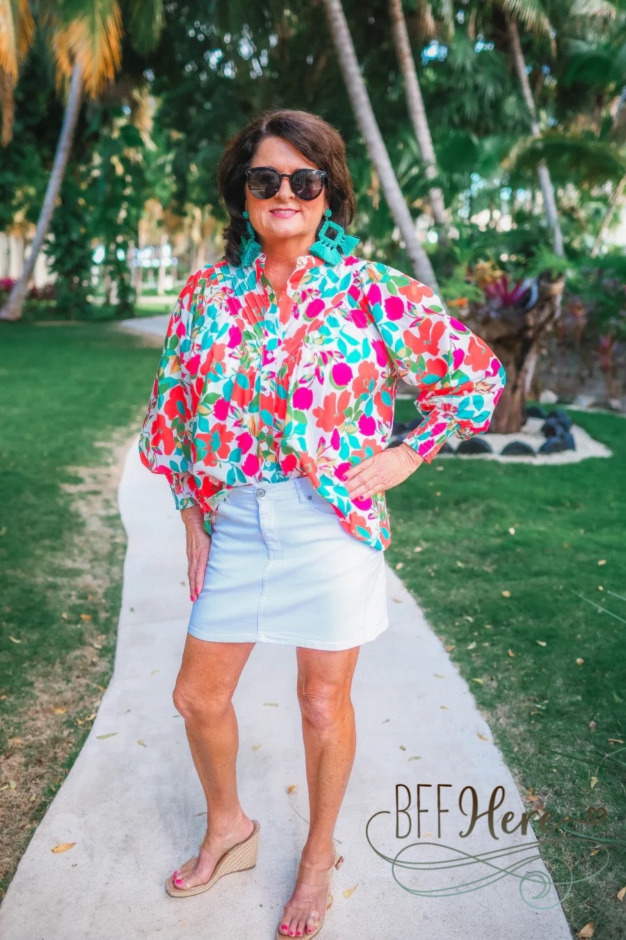 PREORDER-Katie Button Up Blouse by Jess Lea (Ships Beginning of June) - BFF Here