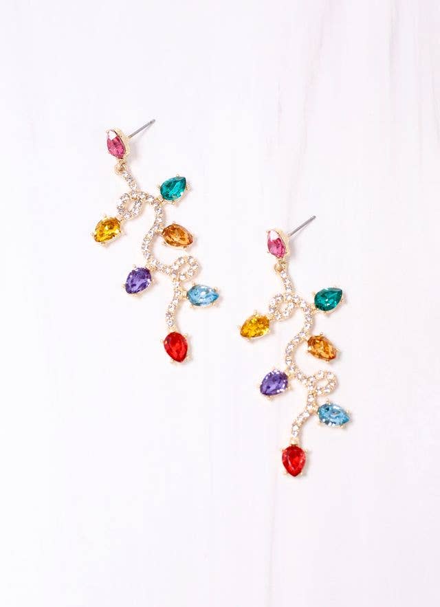 Holiday Sparkle String Light Earrings - BFF Here