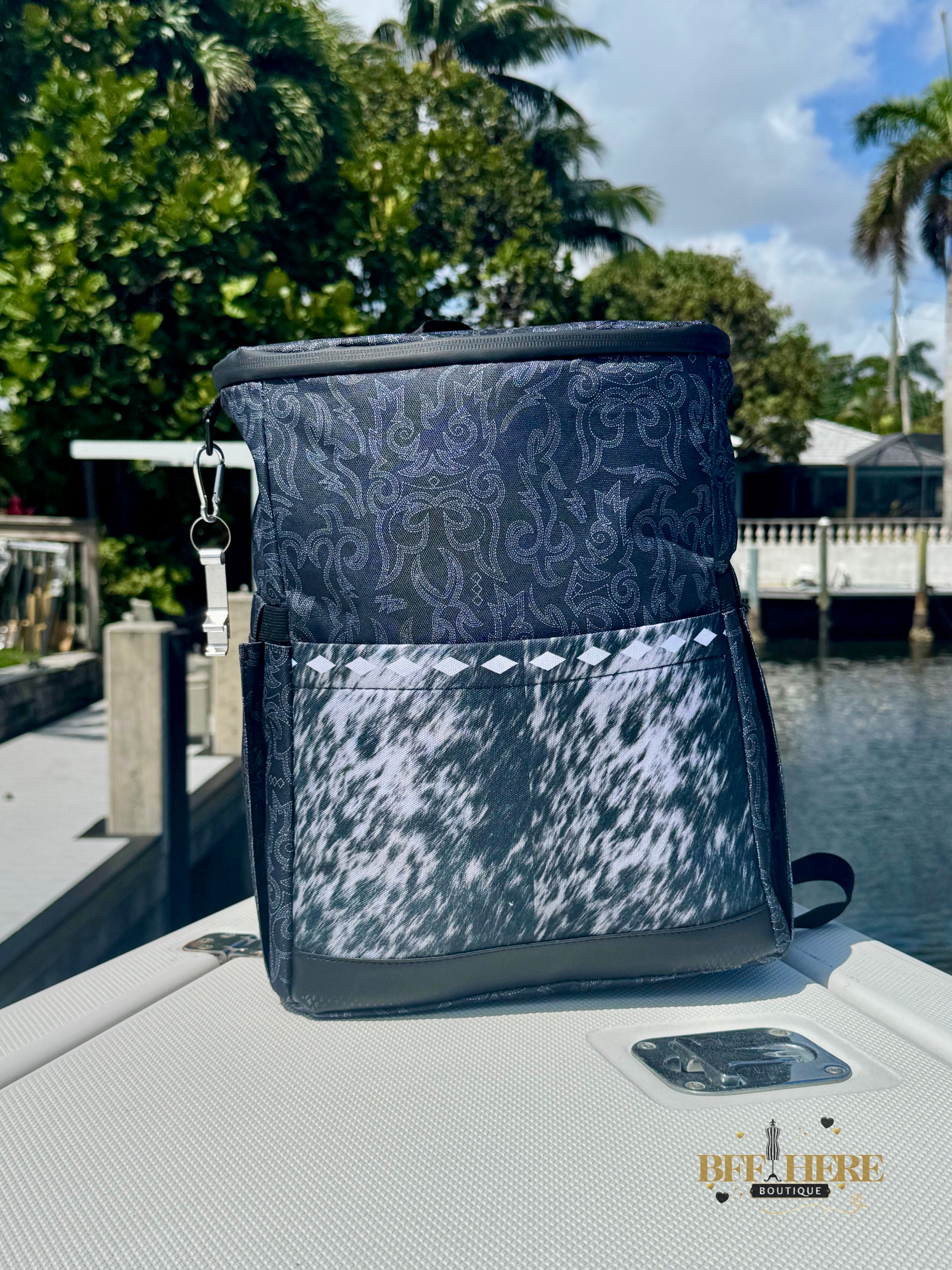 Meet Me At The Lake Backpack Cooler by Sterling Kreek - BFF Here