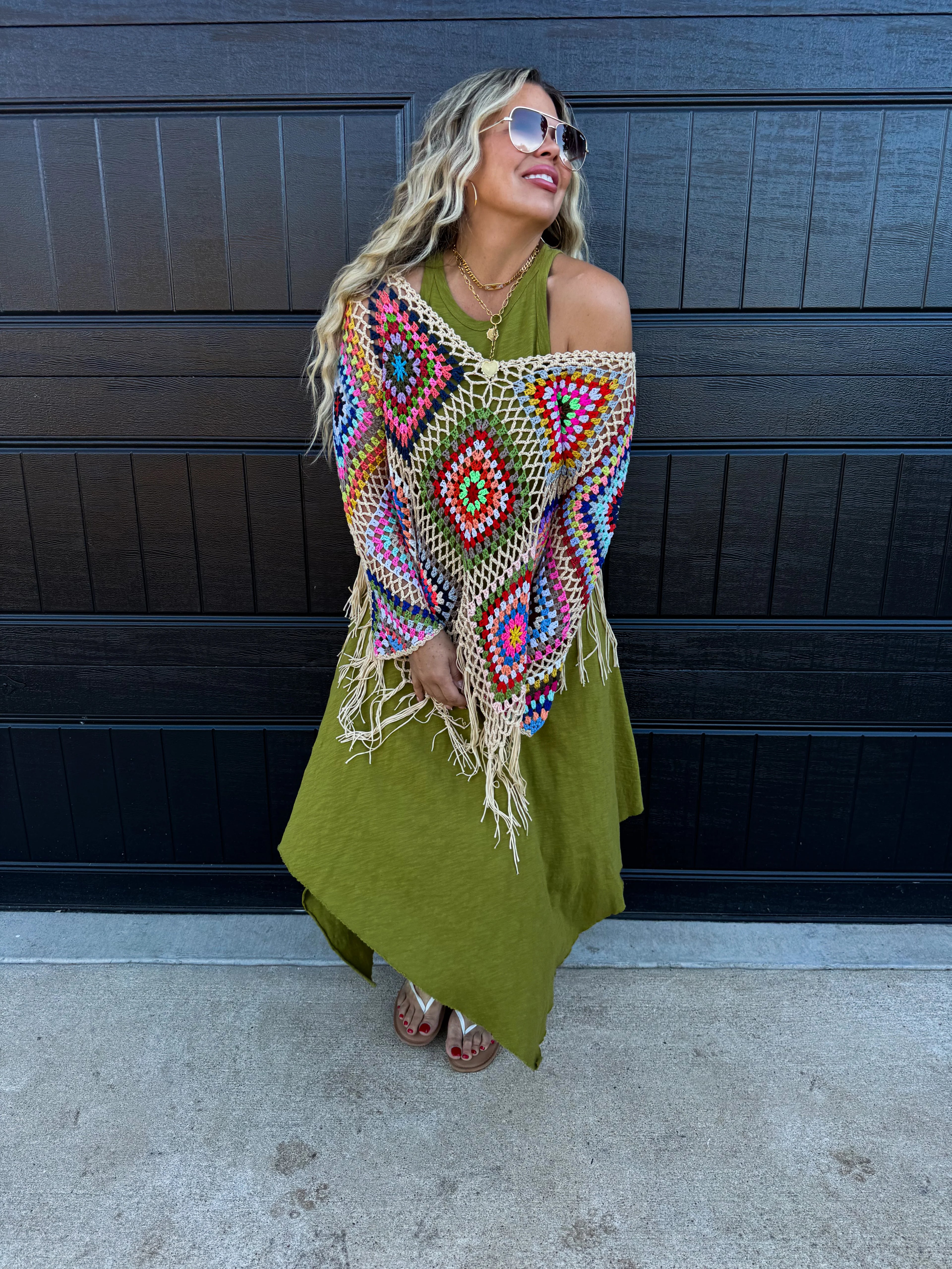Boho Crochet Knit Top by Blakeley / Choice of Color - BFF Here