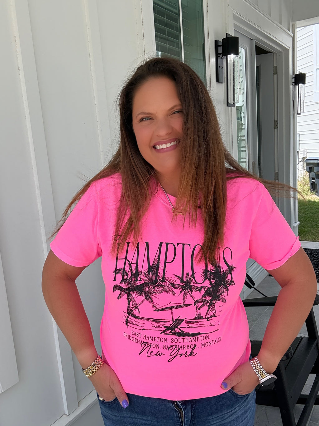 Hampton Hot Pink Tee by Southern Bliss (ARRAY) - BFF Here