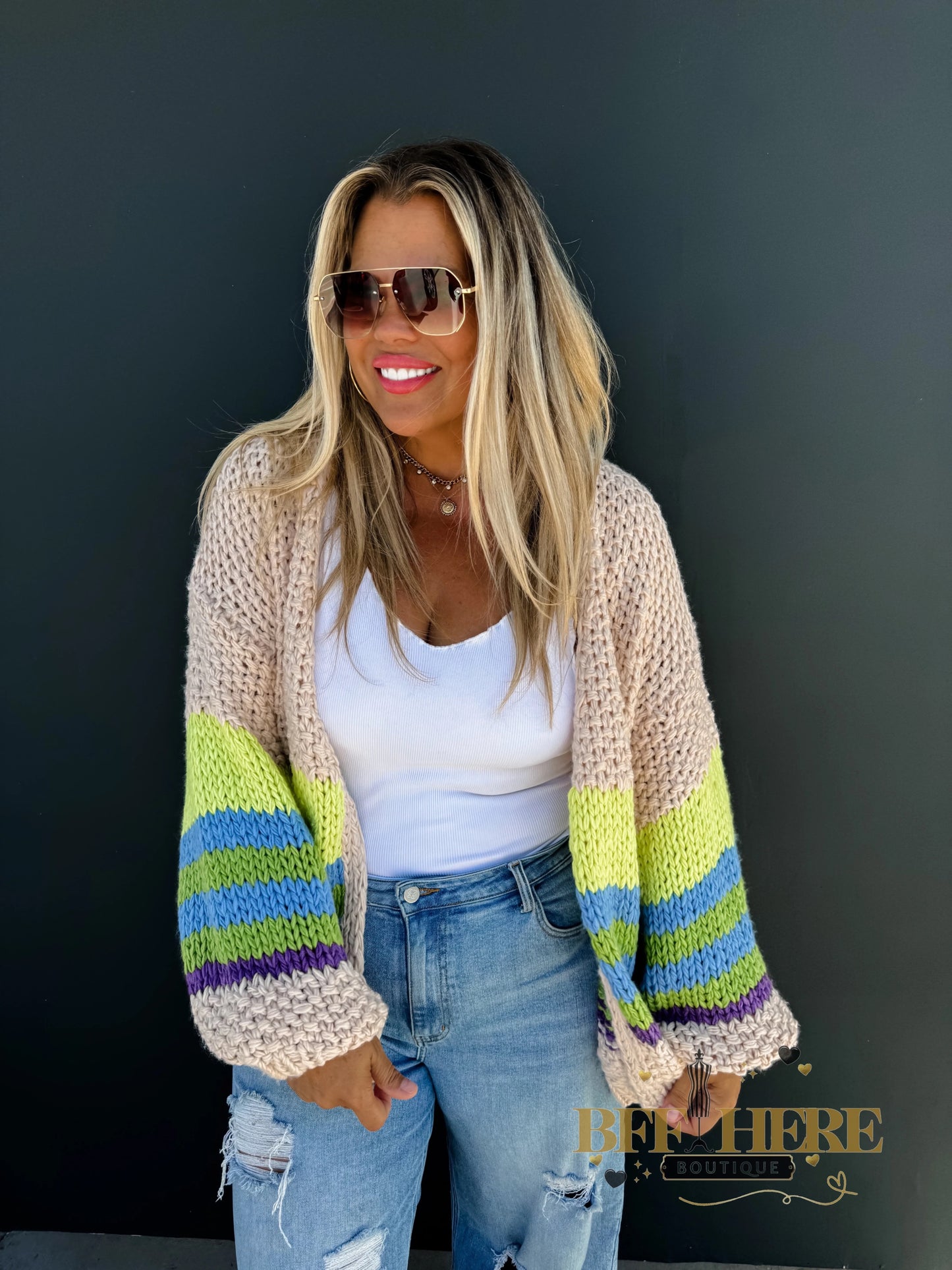 PREORDER: Charlotte Knit Cardigan by Blakeley / Choice of Color (Ships End of October)