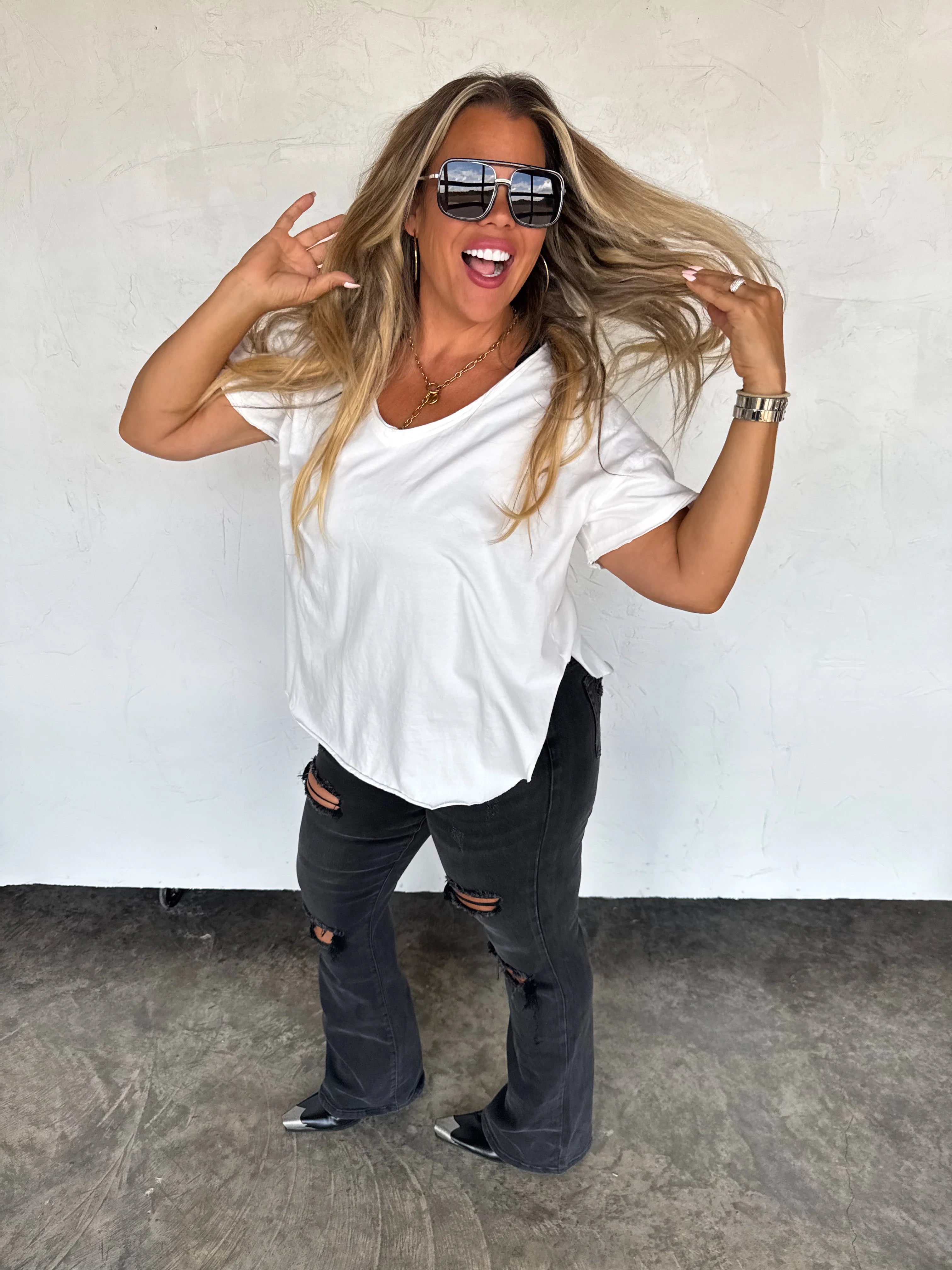 PREORDER: Ashland Straight Leg Distressed Jeans by Blakeley (ETA: Early November) - BFF Here