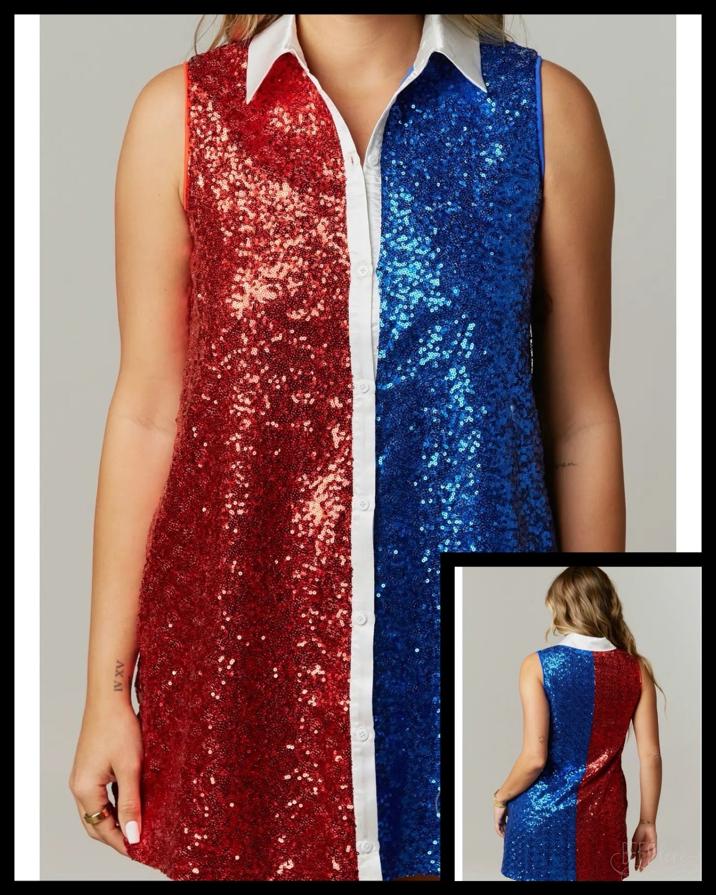 Dazzle in Color: Sequin Block Party Mini Dress - BFF Here