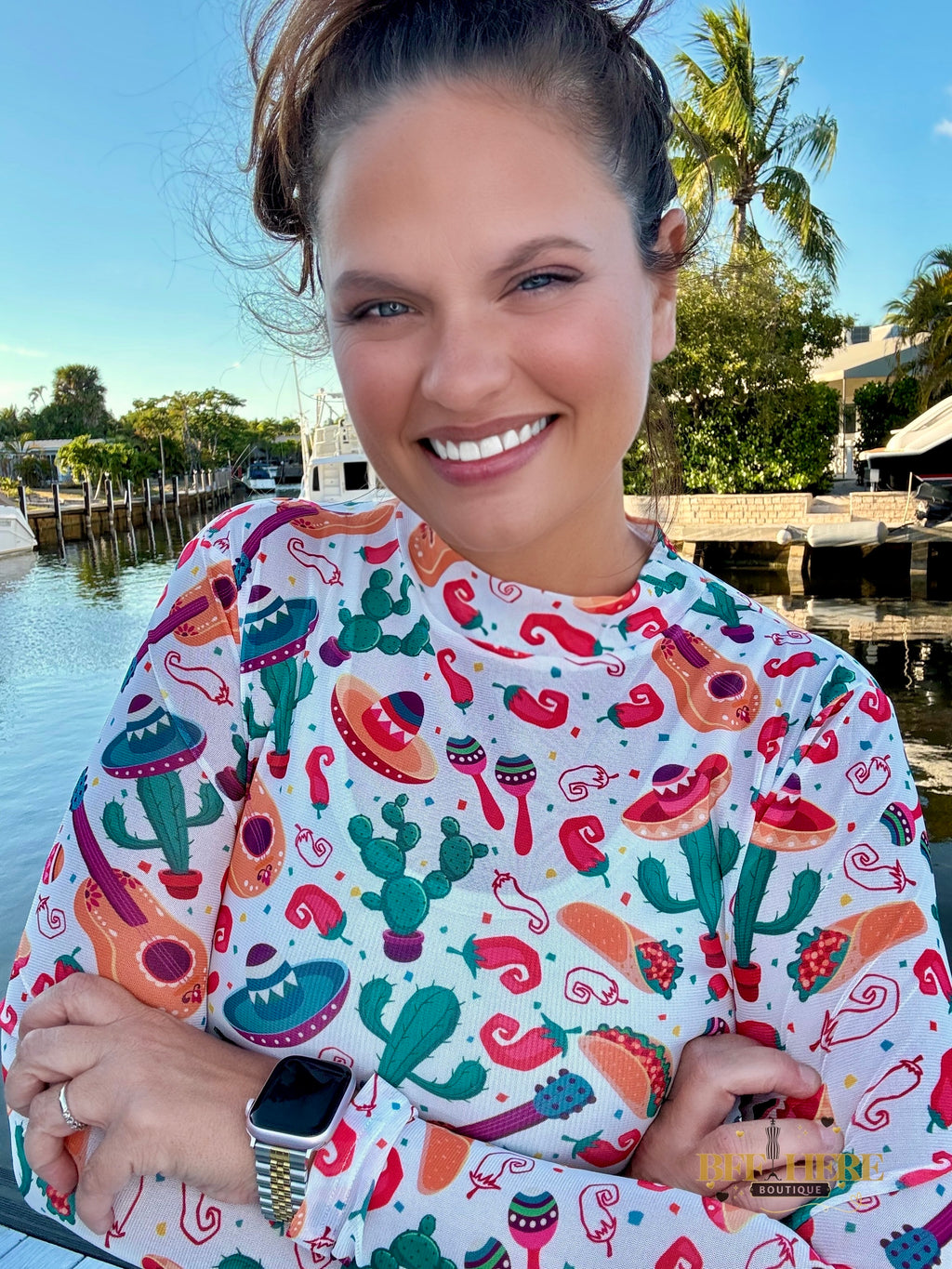 Time To Fiesta Mesh Top by Sterling Kreek - BFF Here