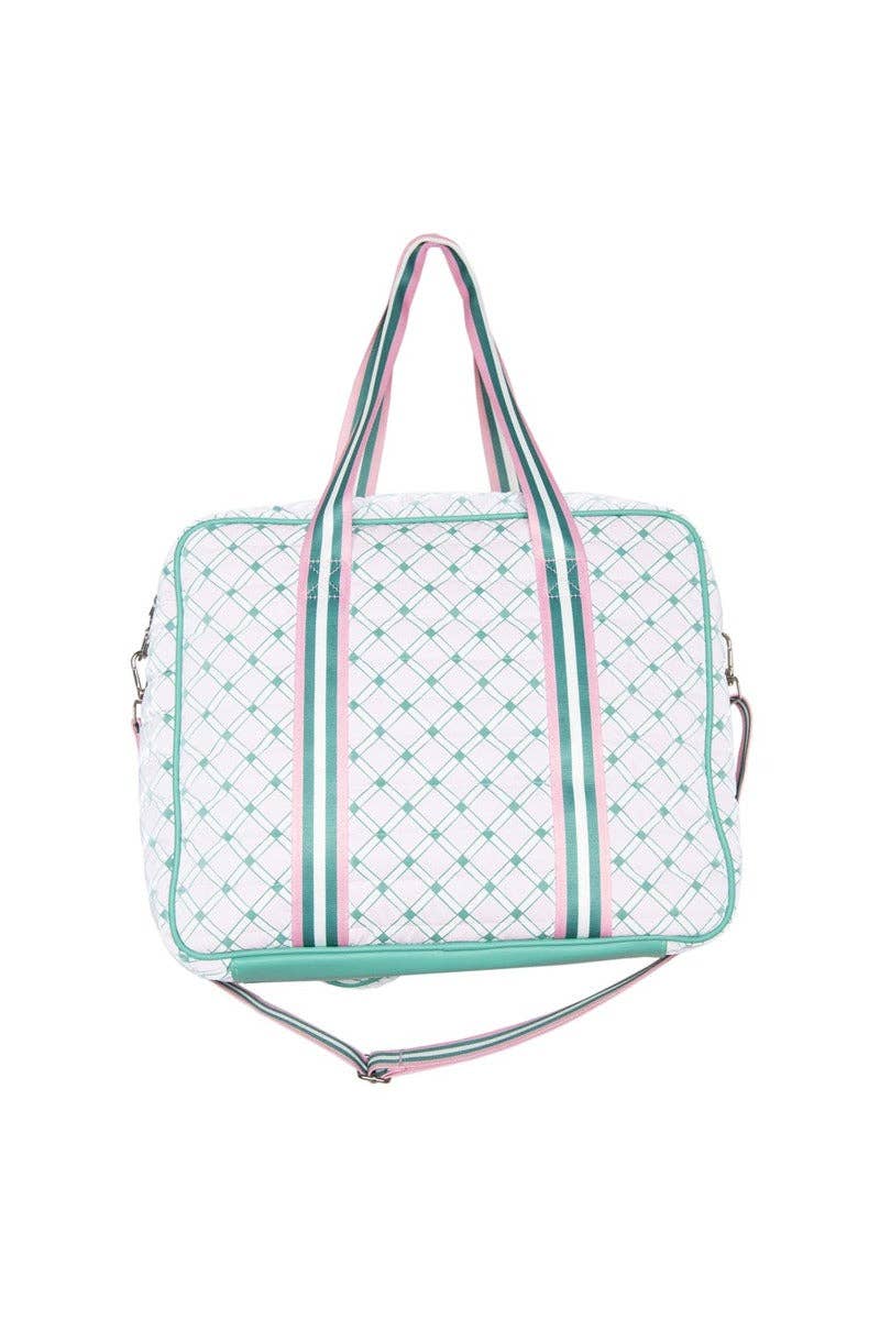Light Pink and Green Pattern Pickleball Bag by Katydid - BFF Here