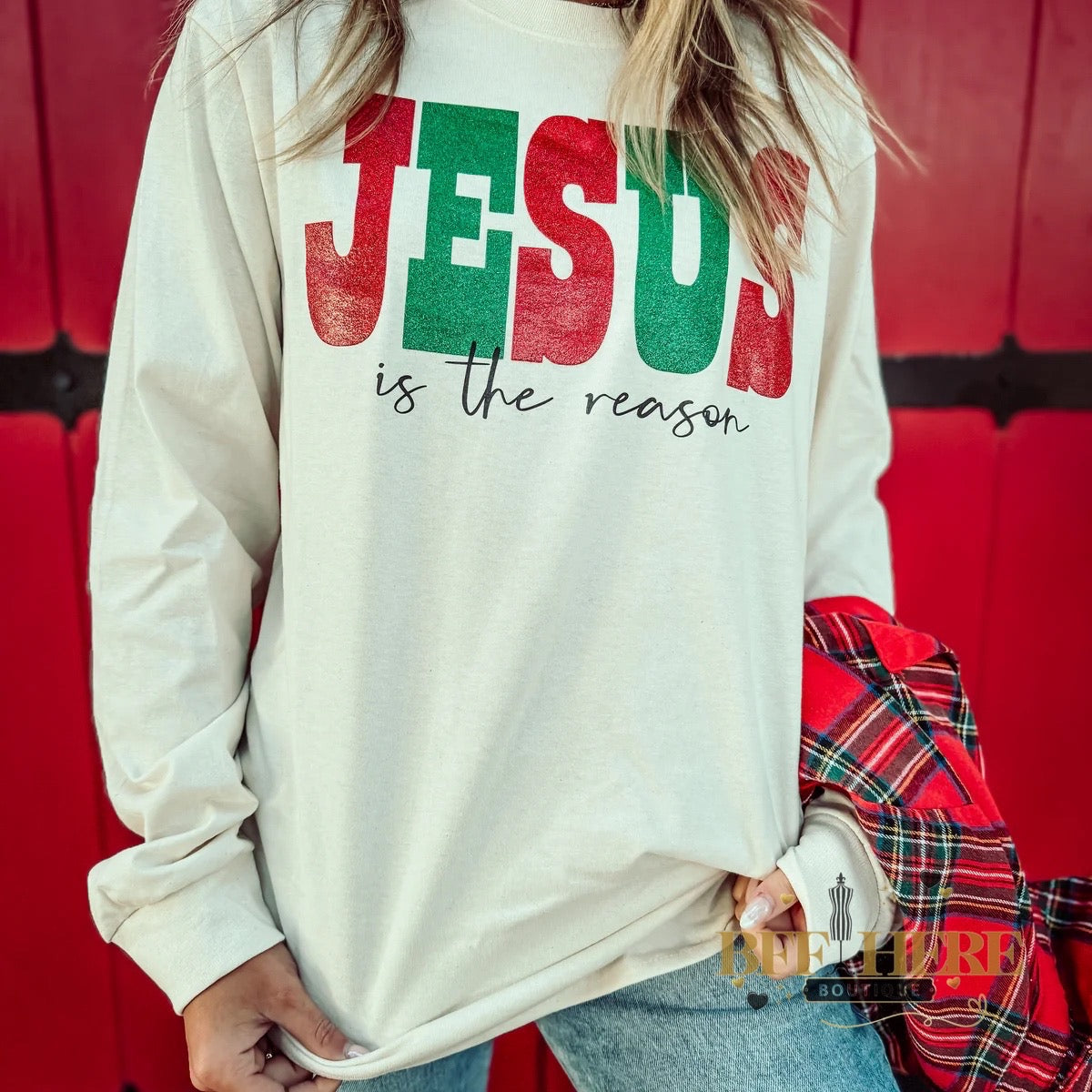 Jesus is the Reason Long Sleeve Tee - BFF Here