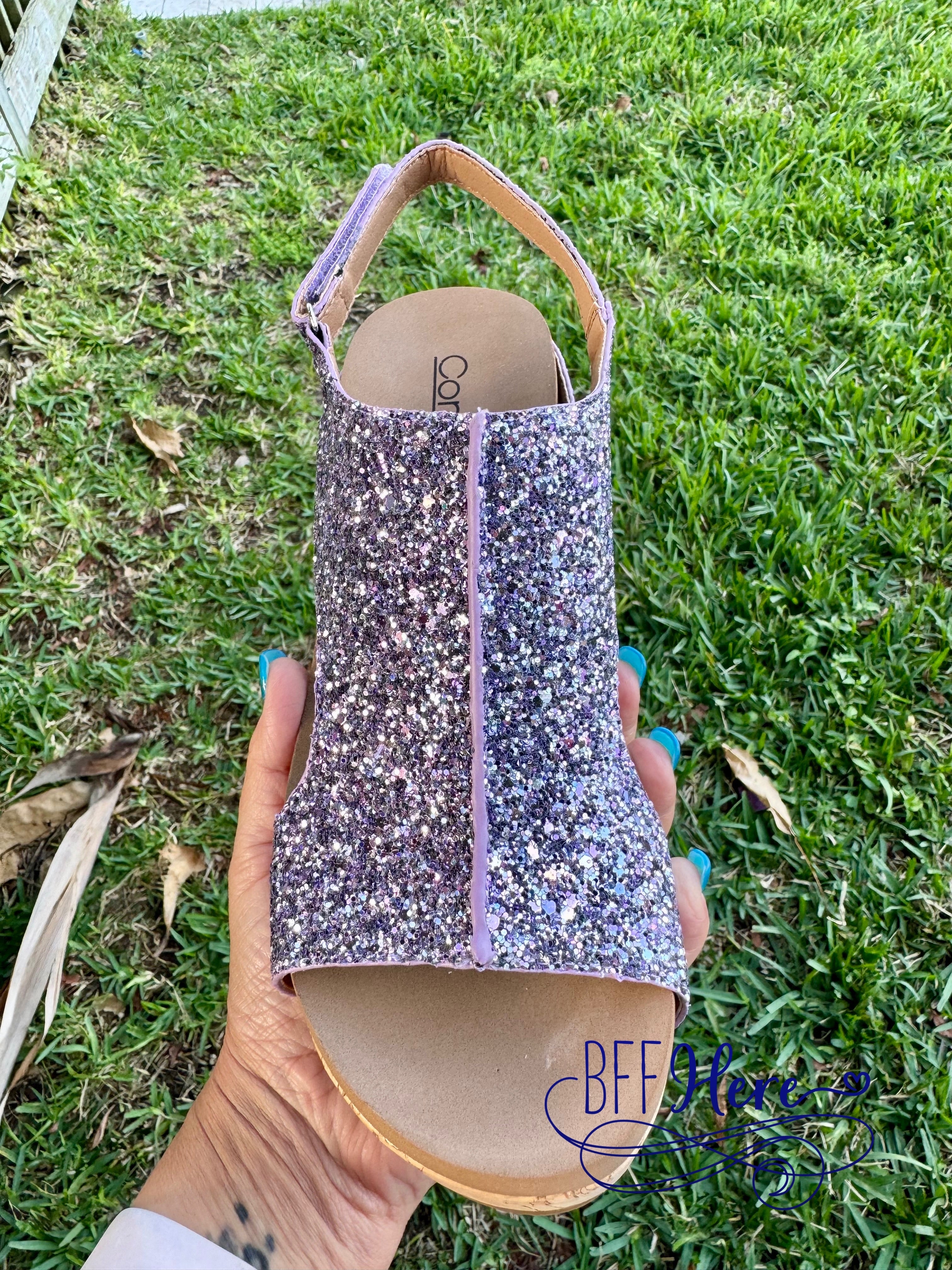 Carley - Lavender Chunky Glitter by Corkys - BFF Here