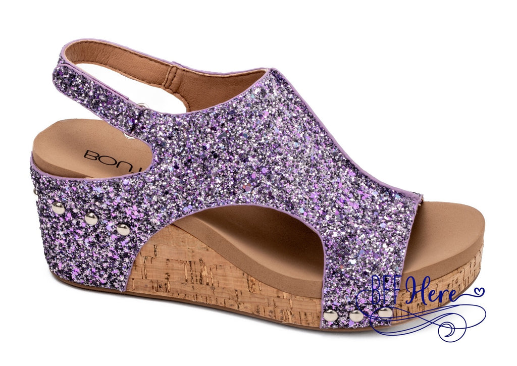Carley - Lavender Chunky Glitter by Corkys - BFF Here