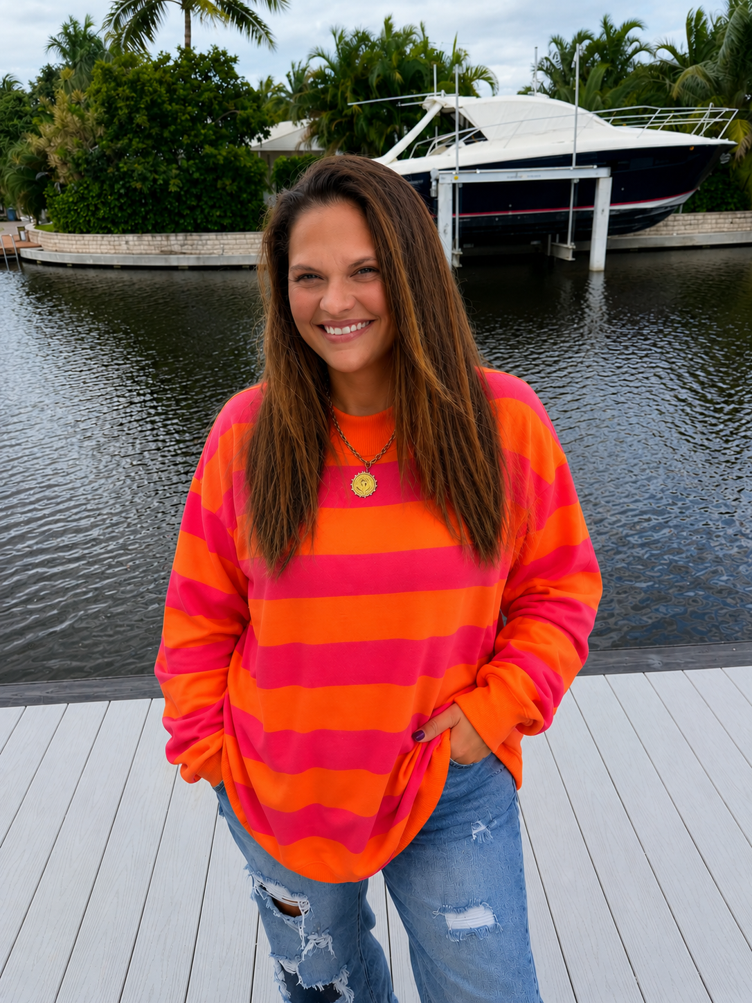 PREORDER: Color Me Coastal Stripe Pullover (ETA: September)