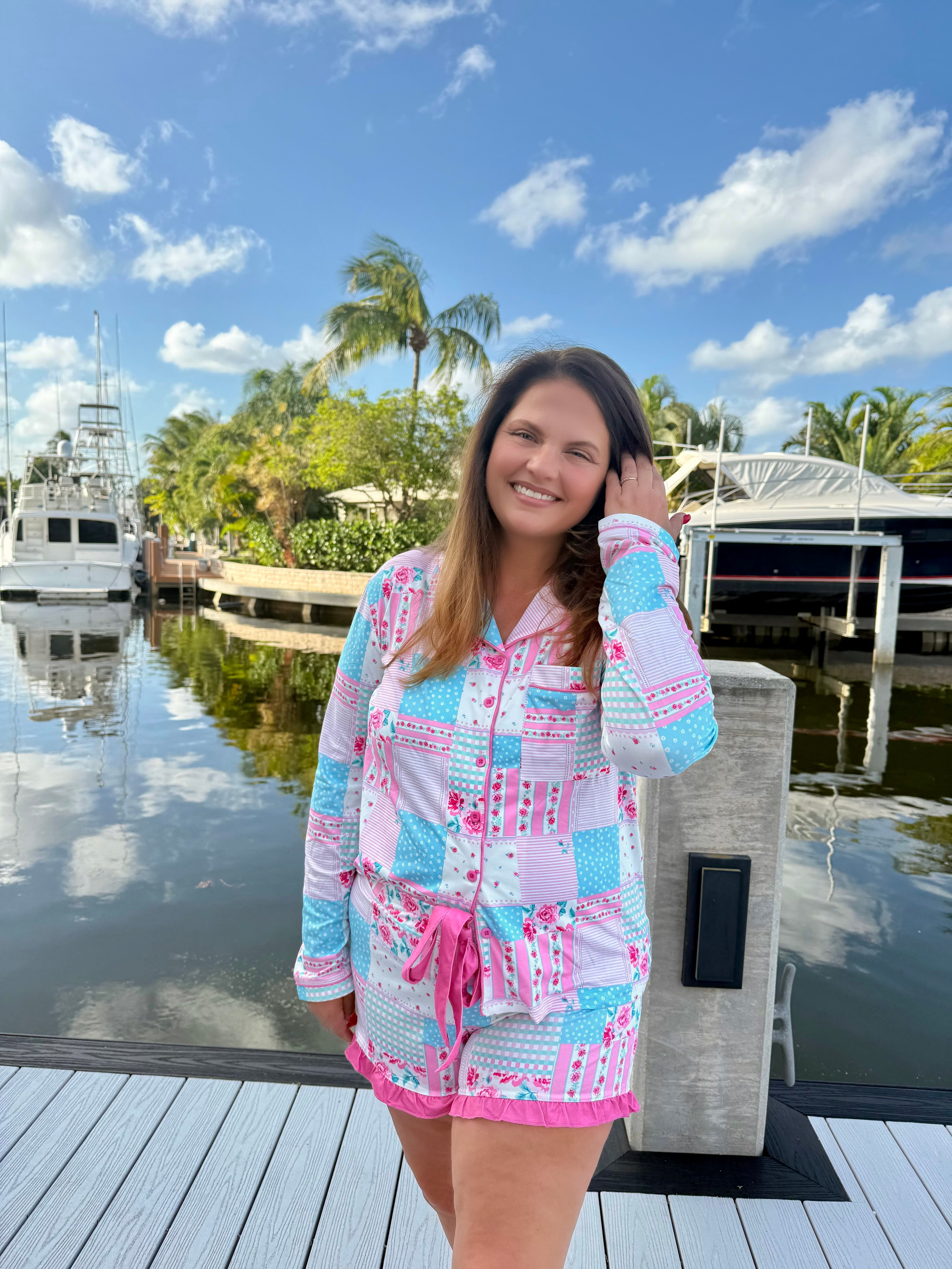 Pink Heirloom Ruffle Pajama Set by Jess Lea (Array) - BFF Here