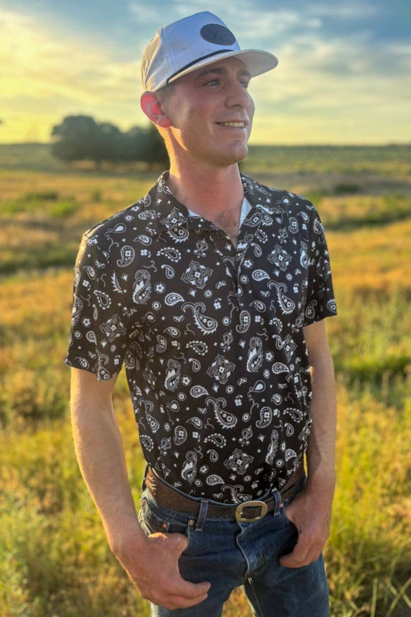 Bandana Country Mens Polo - BFF Here