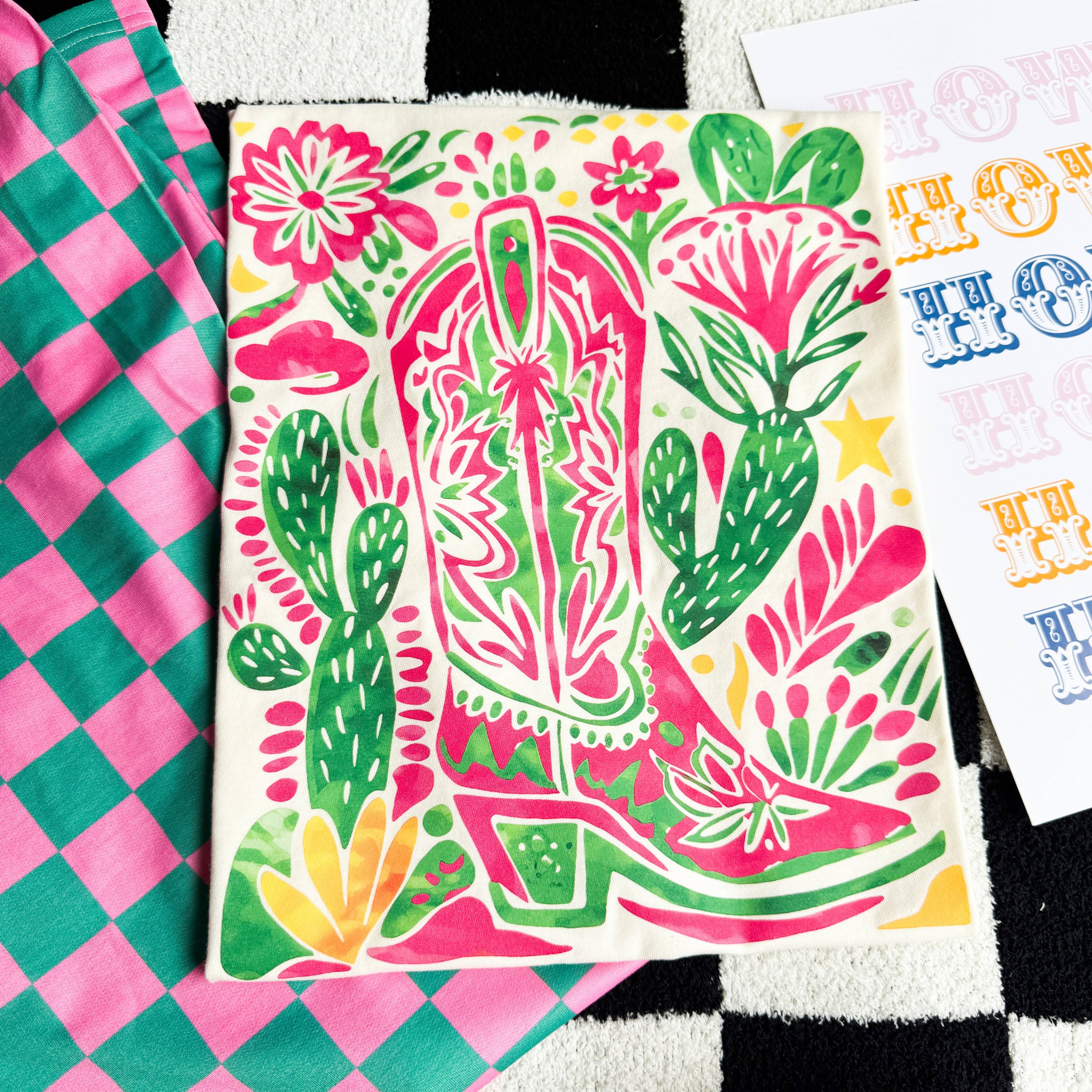 Painted Desert Boot Tee - BFF Here