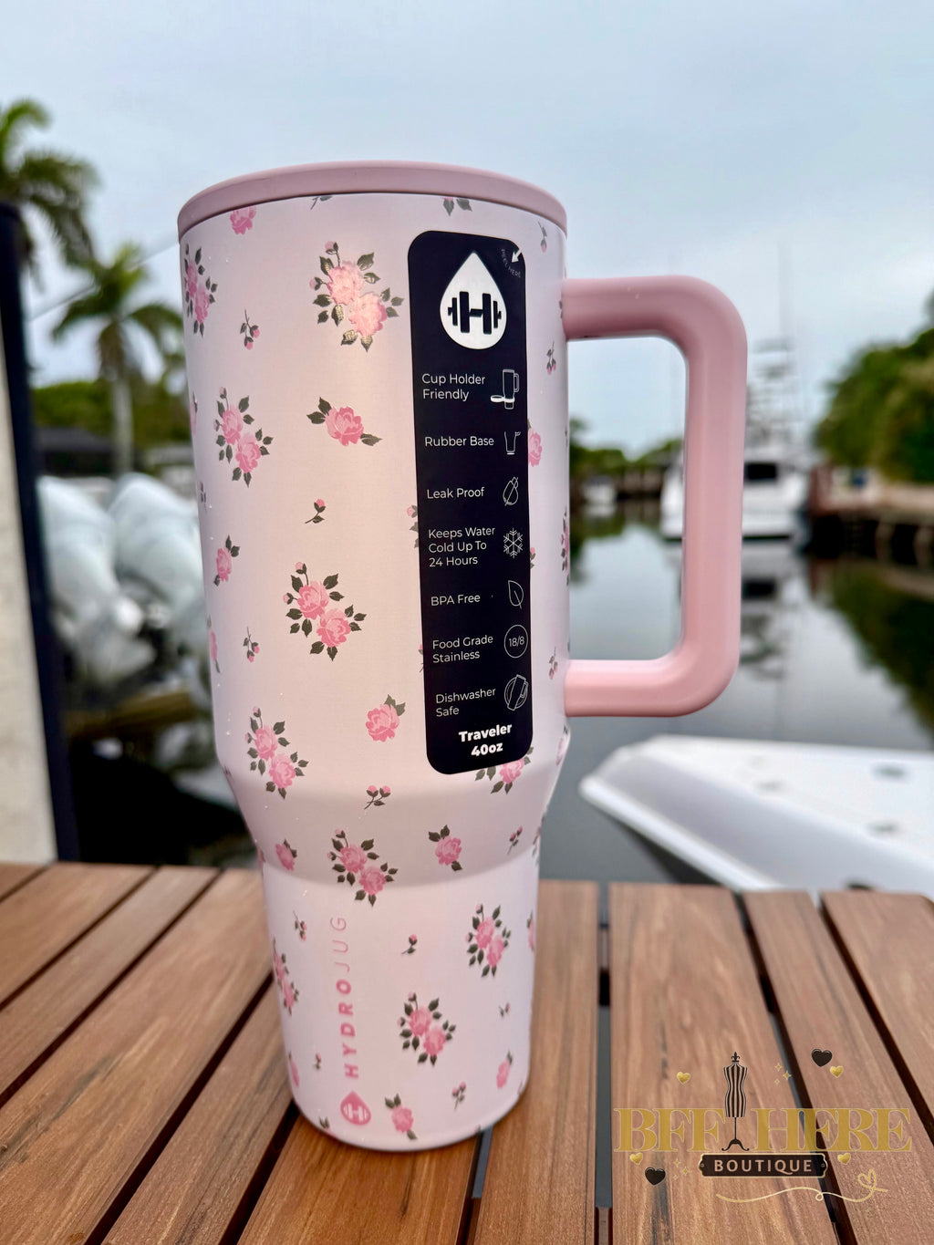 HydroJug Traveler - 40oz.  / Wildrose - BFF Here