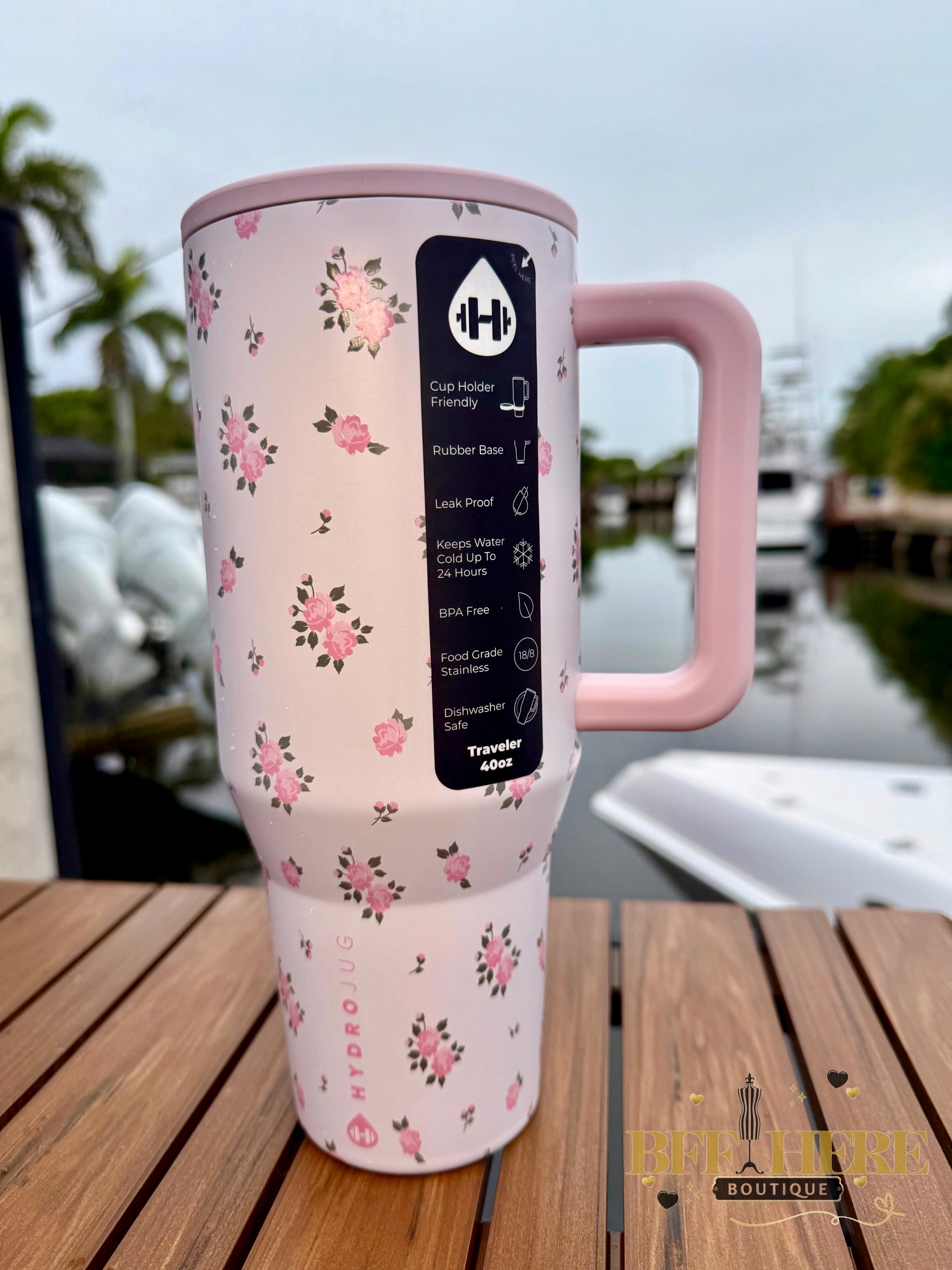 HydroJug Traveler - 40oz.  / Wildrose - BFF Here