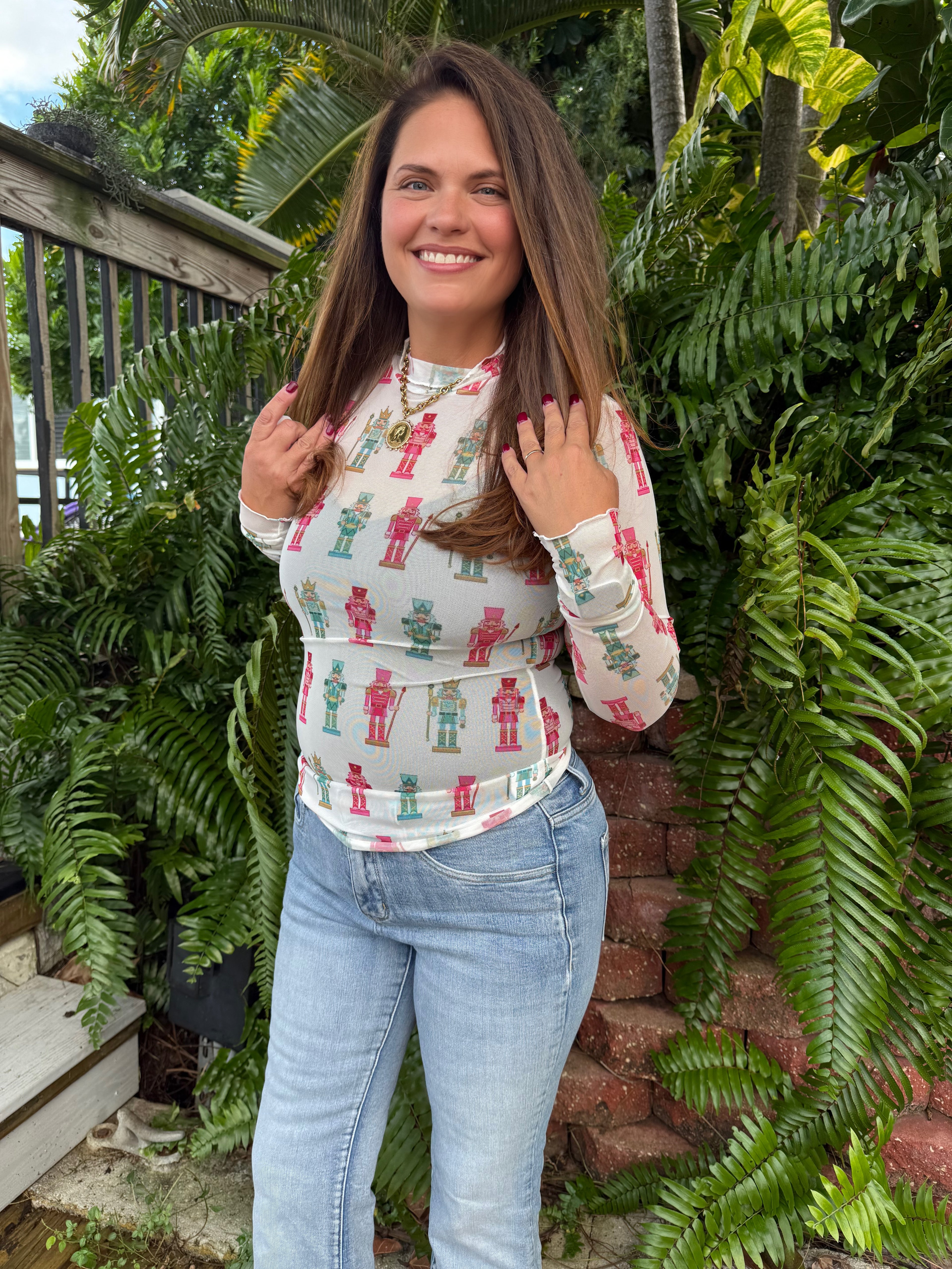 Keigan Mesh Top by Jess Lea / Holiday Nutcrackers - BFF Here