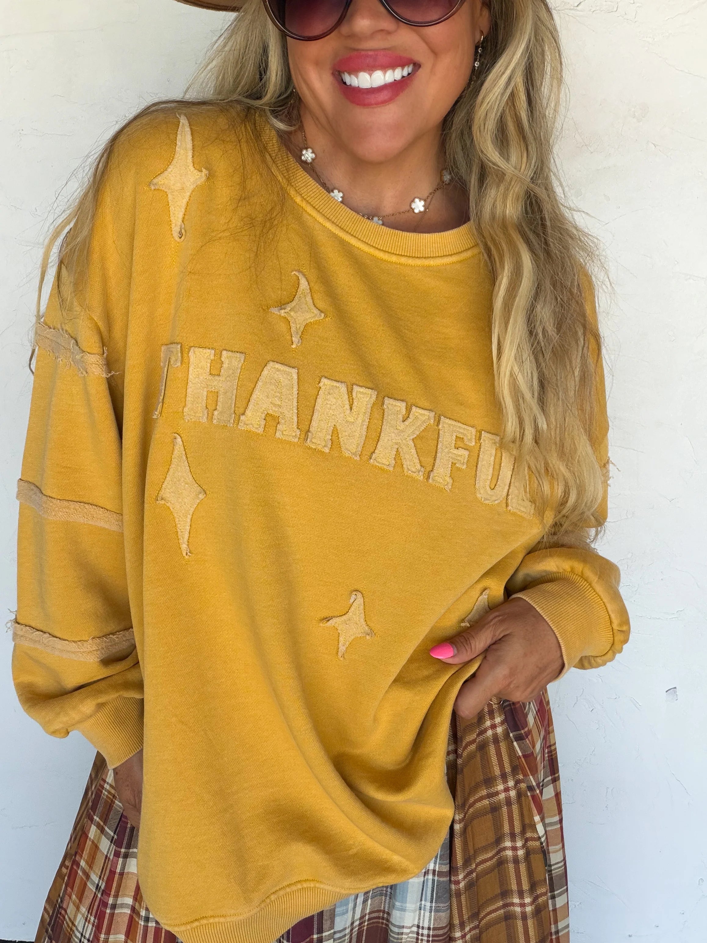 PREORDER: Thankful Classic Crew Pullover  by Blakeley (ETA: October)
