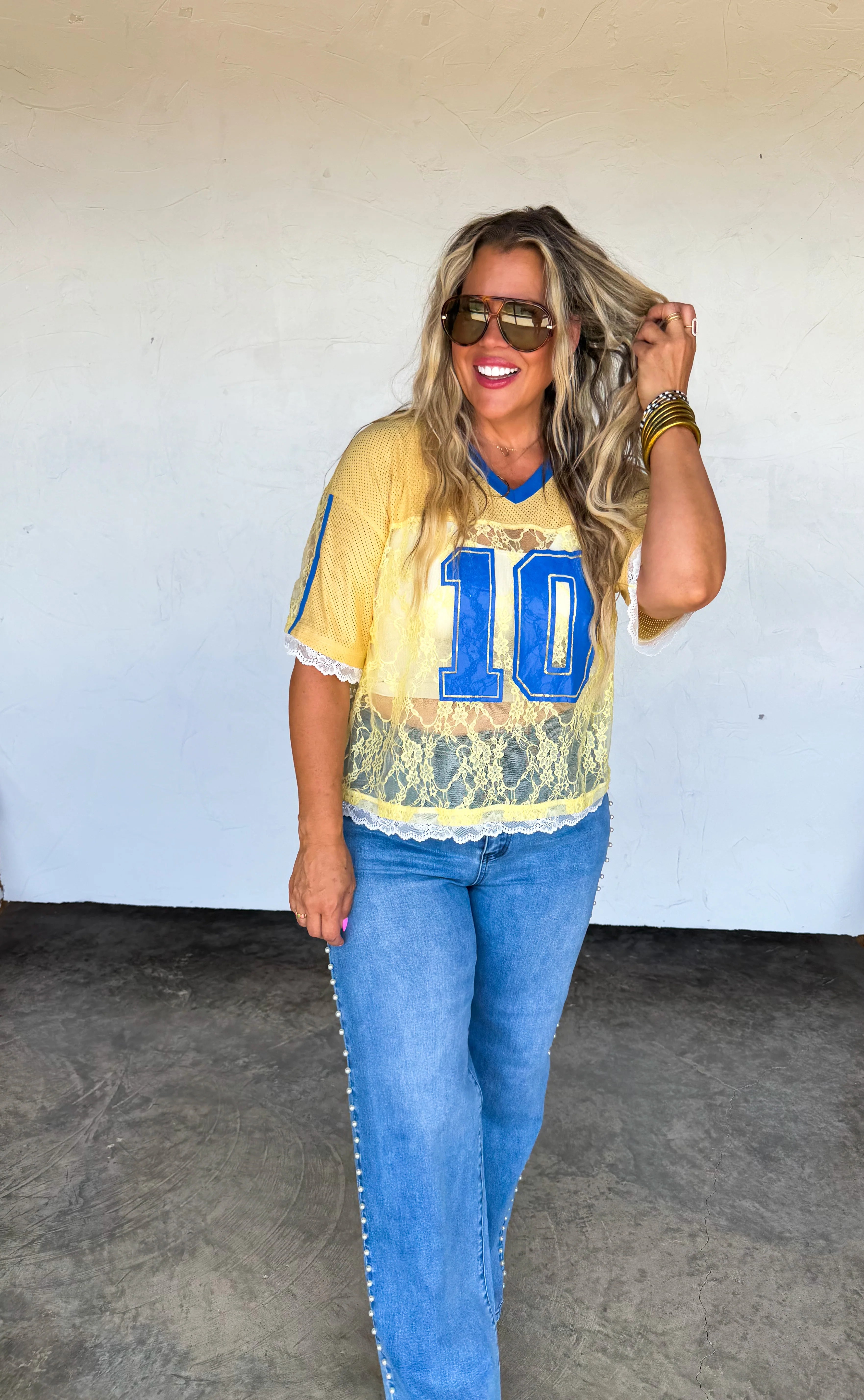 PREORDER: Bleacher Babe Lace Jersey by Blakeley (ETA: July)