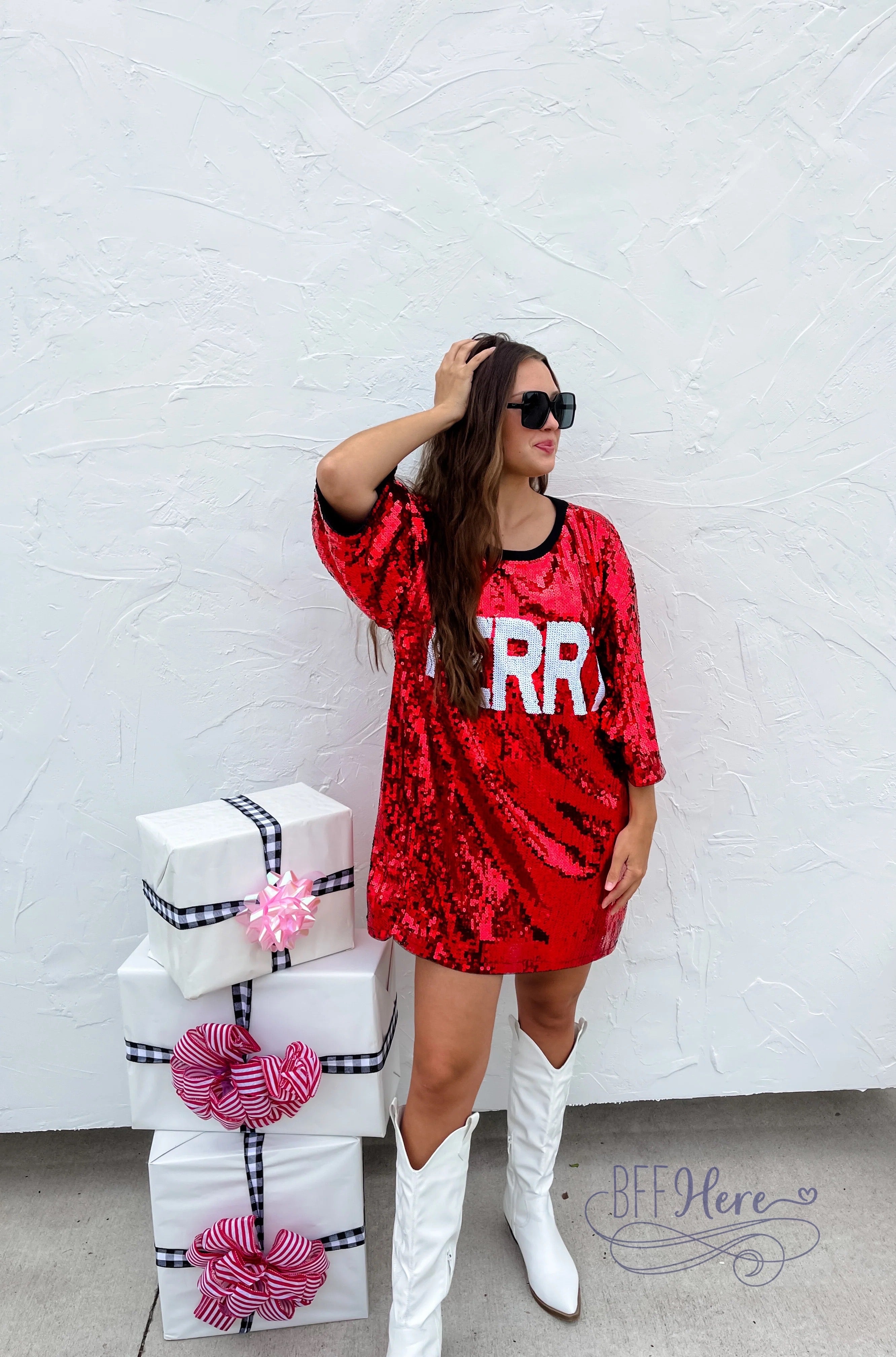 PREORDER: Merry and Bright Sequin Top / Choice of Style (Ships Beginning of December) - BFF Here
