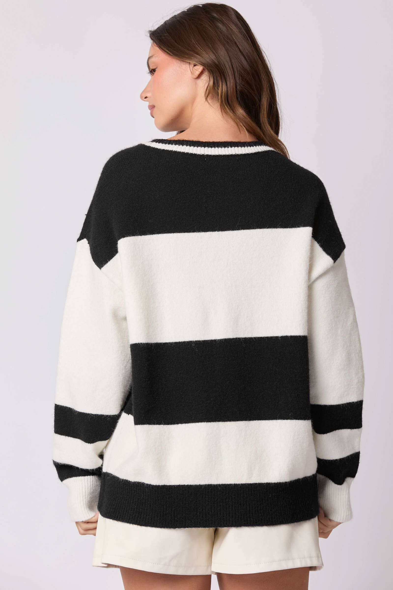 Après Ski Sweater - Bold Stripes, Cozy Vibes - BFF Here