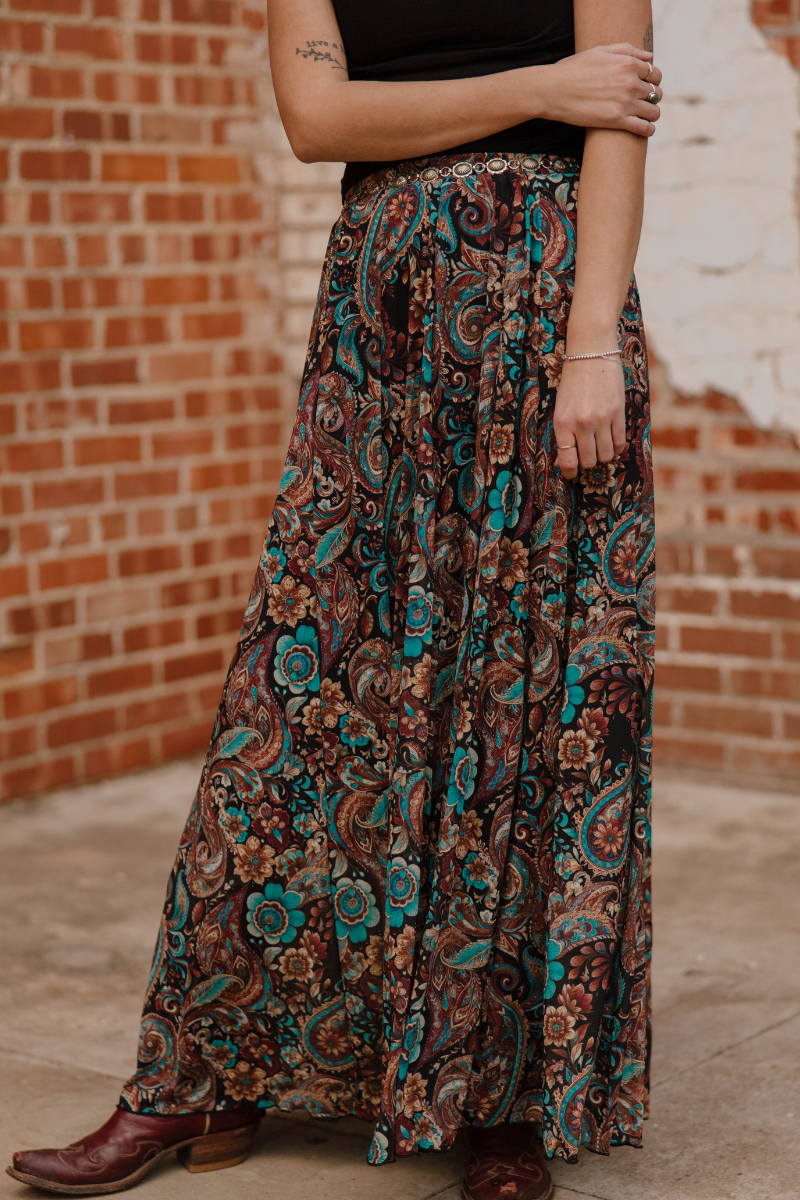 Sagebrush Swirl Maxi Skirt by Sterling Kreek