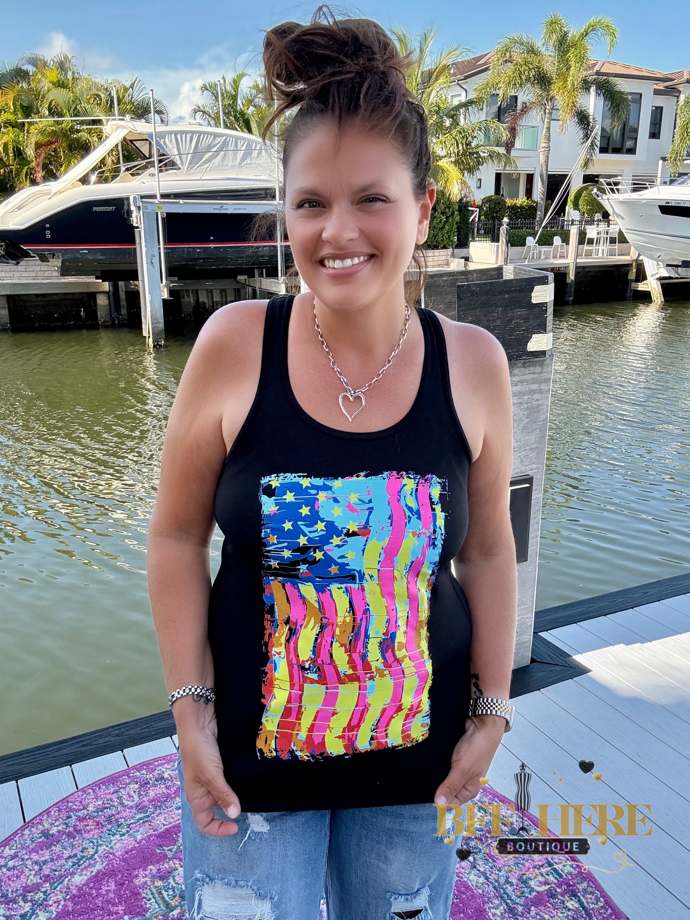 Party In The USA Tank by Sterling Kreek - BFF Here