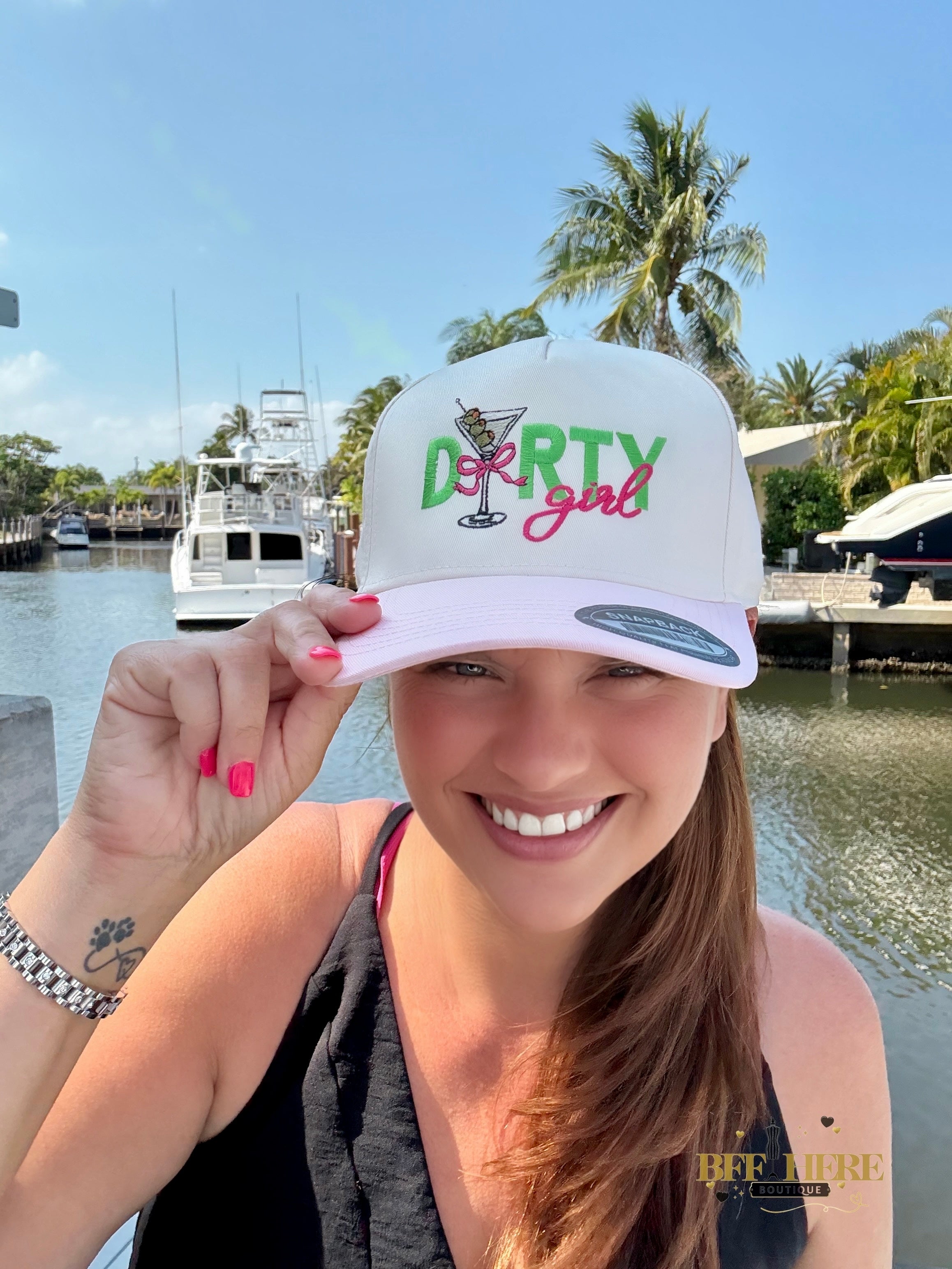 Dirty Girl Embroidered Trucker Hat - BFF Here