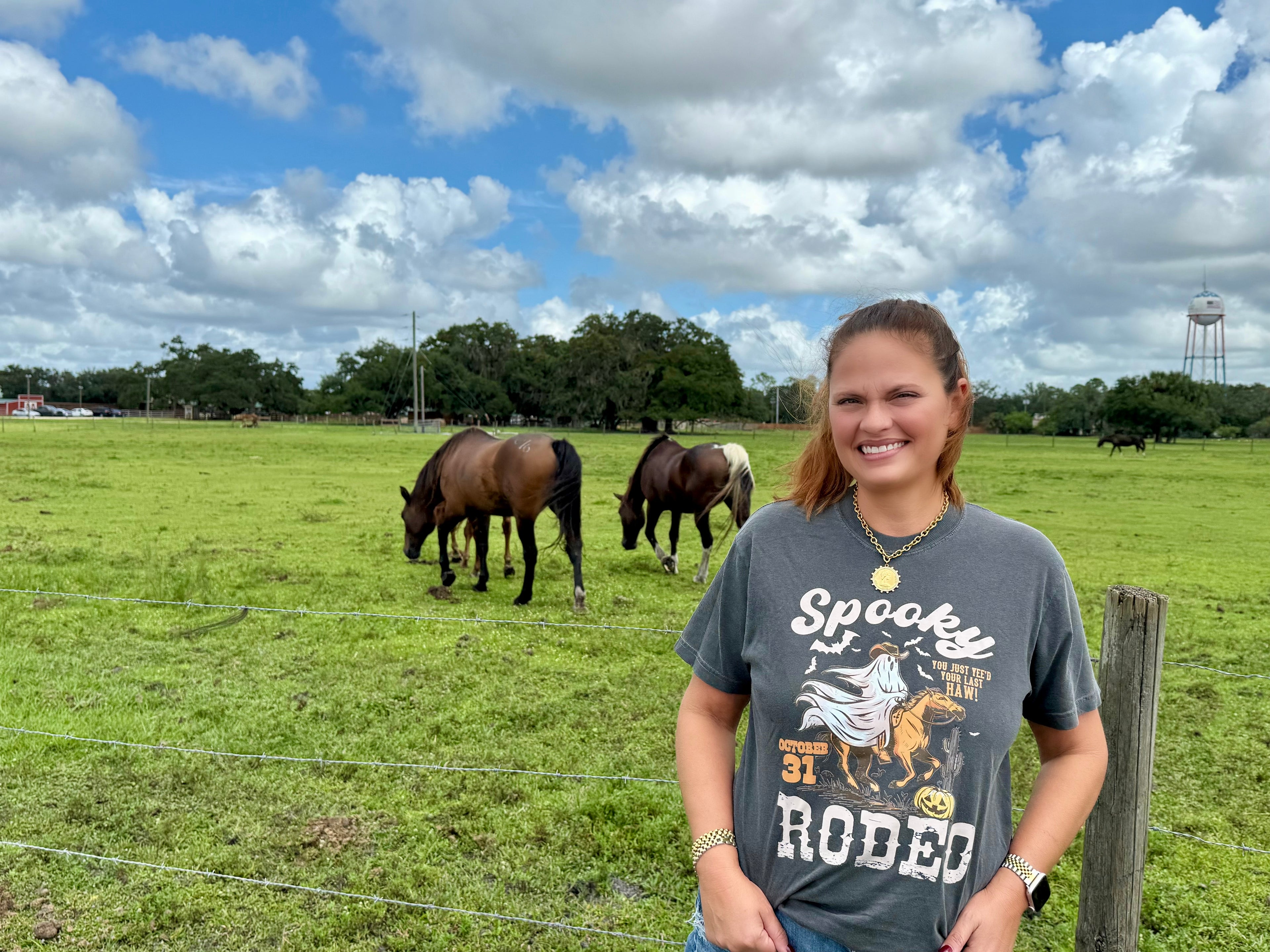 Spooky Rodeo Ghost Cowboy Tee - BFF Here